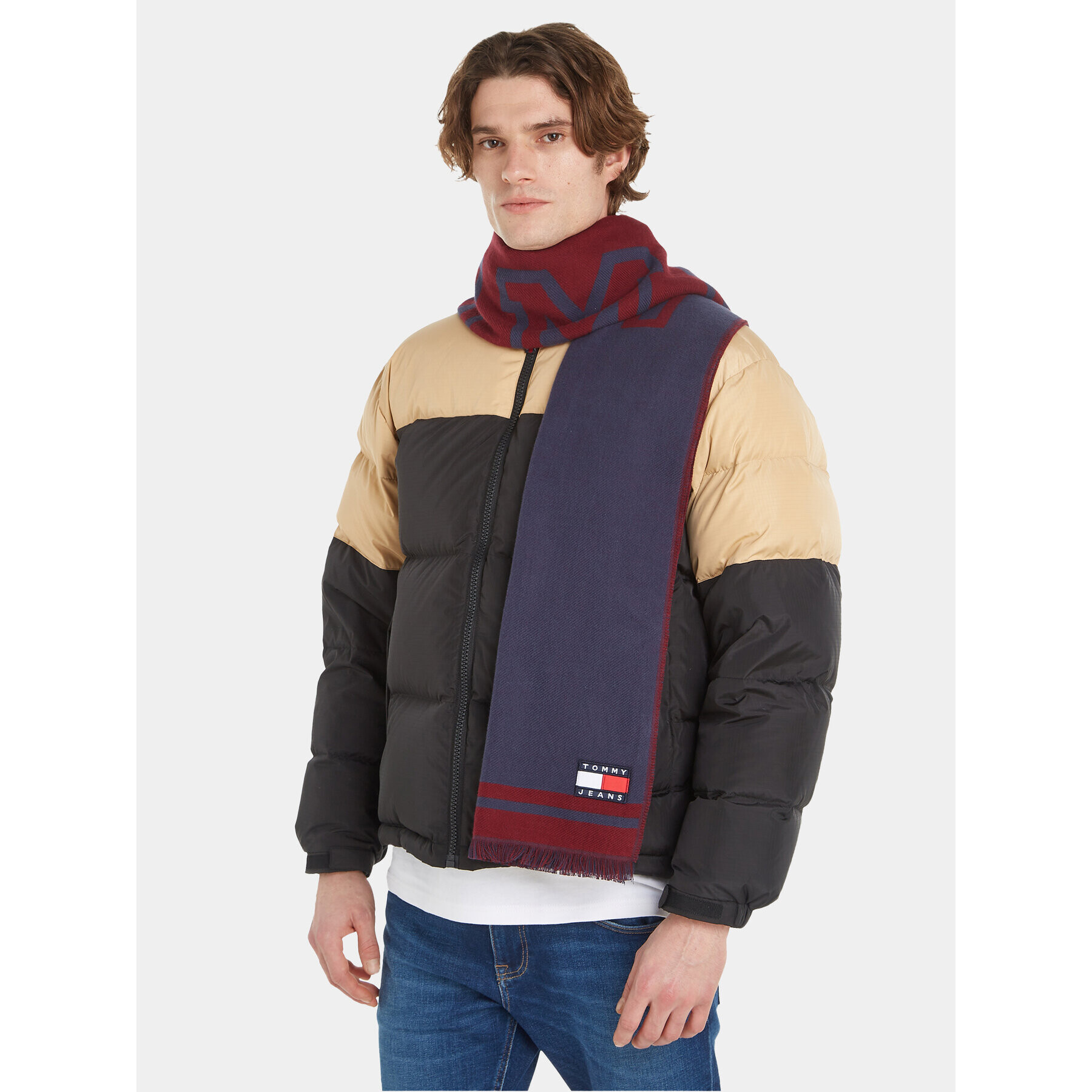 Tommy Jeans Šál Tjm Heritage Oversized Scarf AM0AM11704 Modrá - Pepit.cz