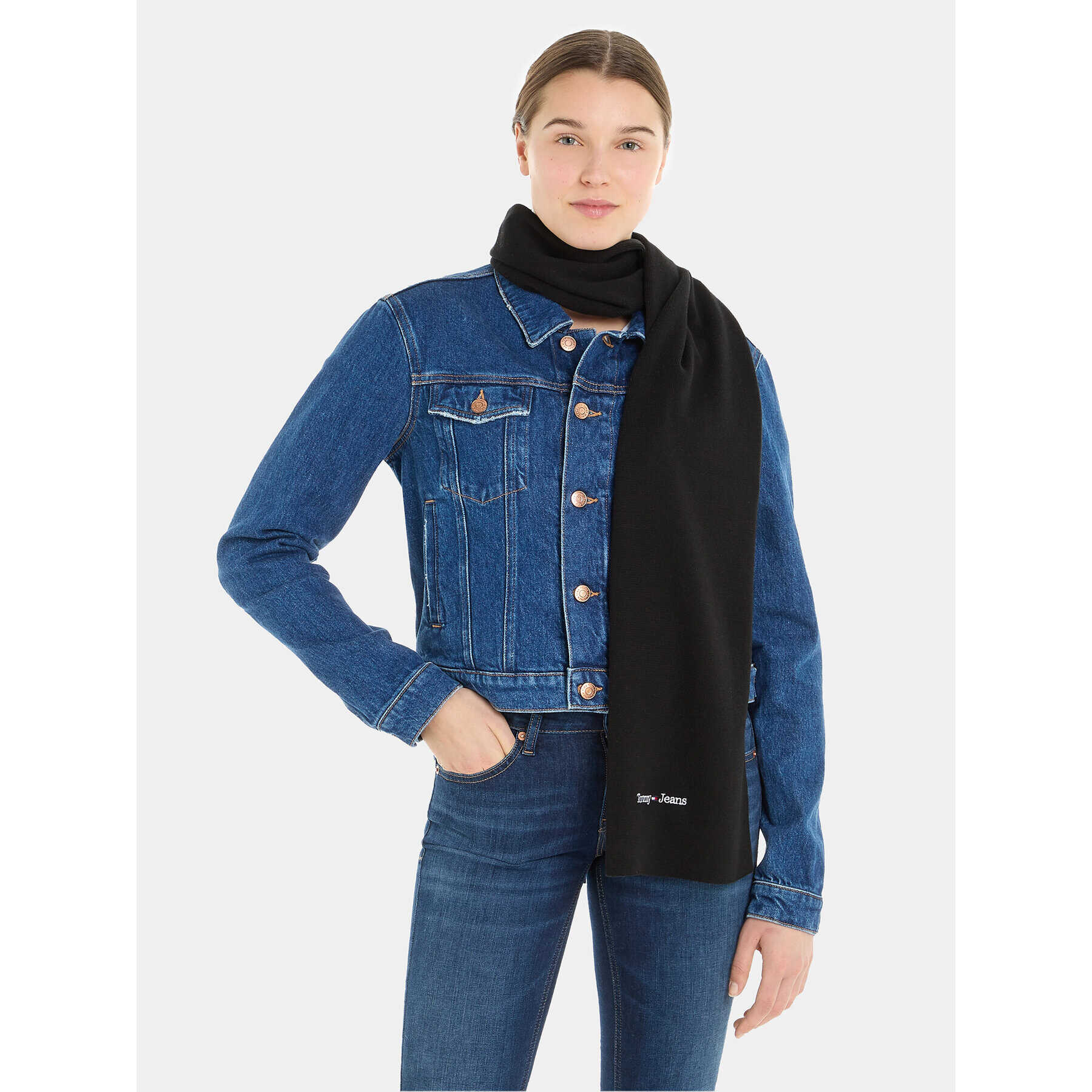 Tommy Jeans Šál Tjm Sport Scarf AM0AM11703 Černá - Pepit.cz