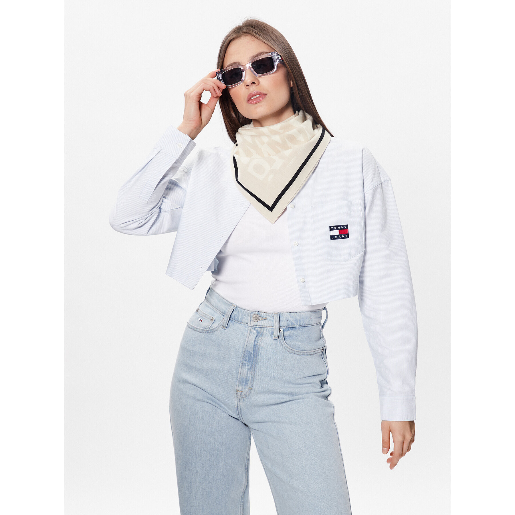 Tommy Jeans Šátek AW0AW14608 Béžová - Pepit.cz