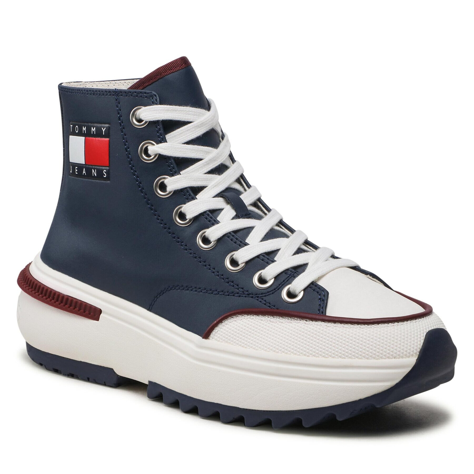 Tommy Jeans Sneakersy Cleat Run EM0EM01101 Tmavomodrá - Pepit.cz