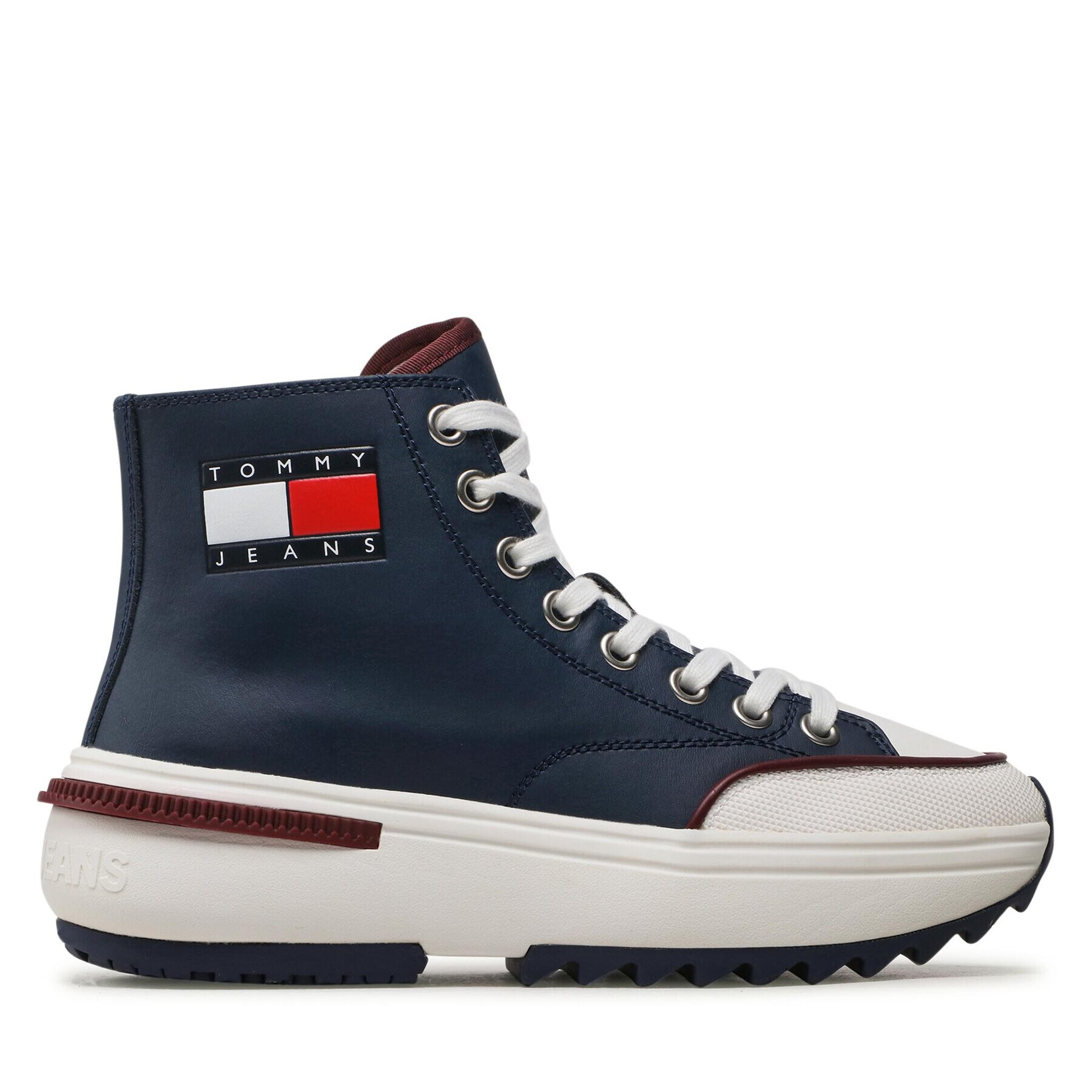 Tommy Jeans Sneakersy Cleat Run EM0EM01101 Tmavomodrá - Pepit.cz