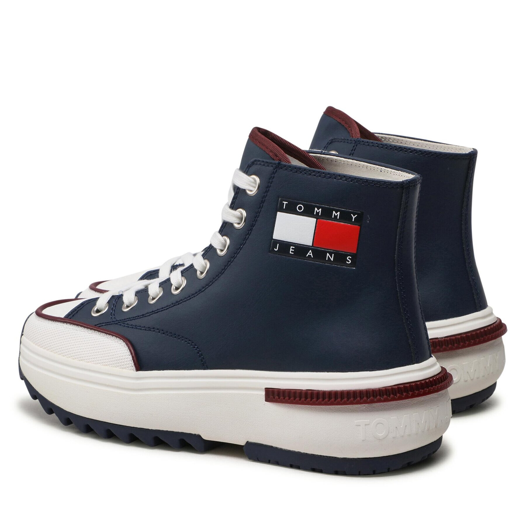 Tommy Jeans Sneakersy Cleat Run EM0EM01101 Tmavomodrá - Pepit.cz