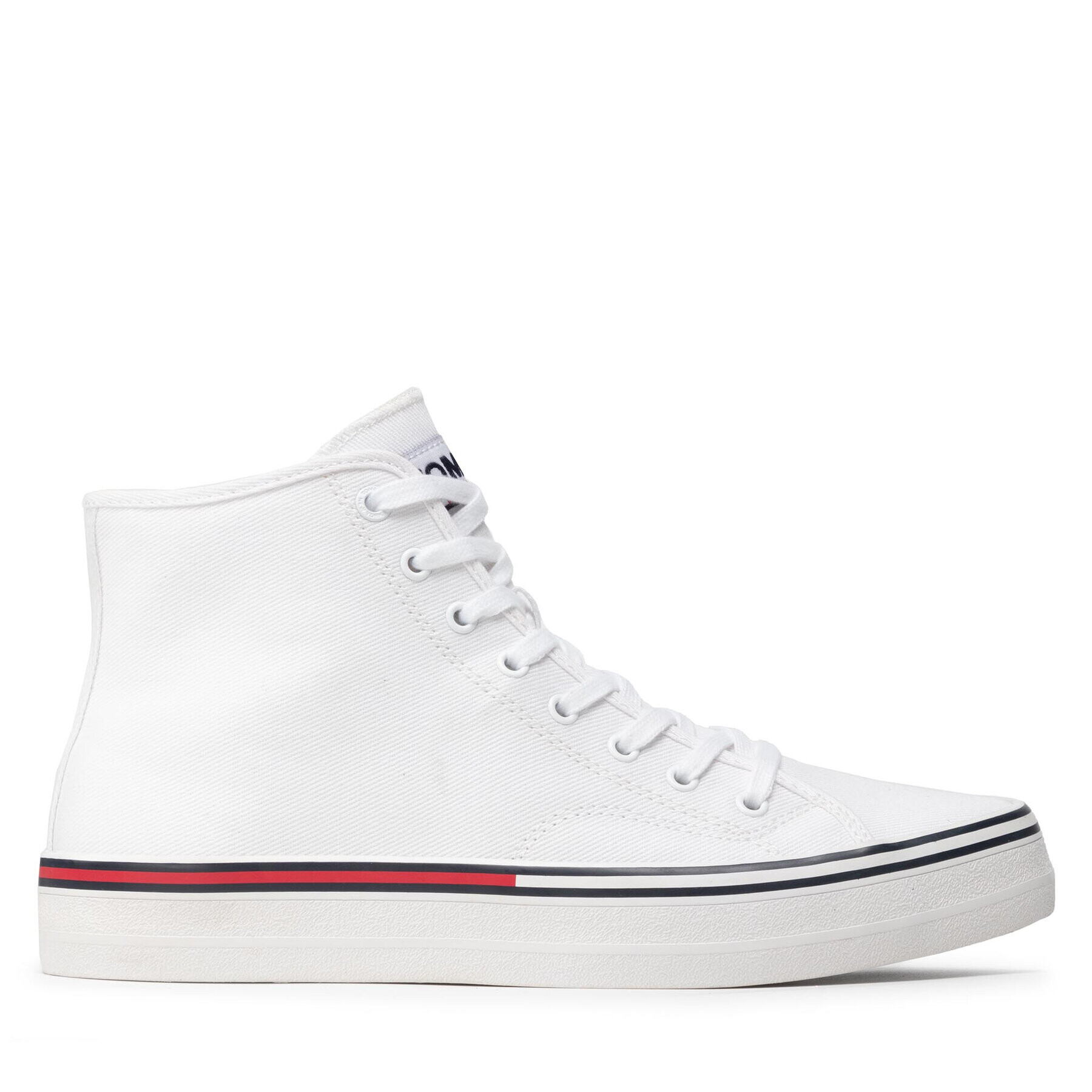 Tommy Jeans Sneakersy Essential Mid Cut EM0EM00967 Bílá - Pepit.cz