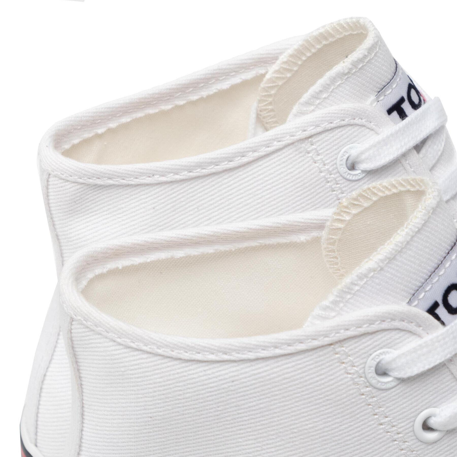 Tommy Jeans Sneakersy Essential Mid Cut EM0EM00967 Bílá - Pepit.cz