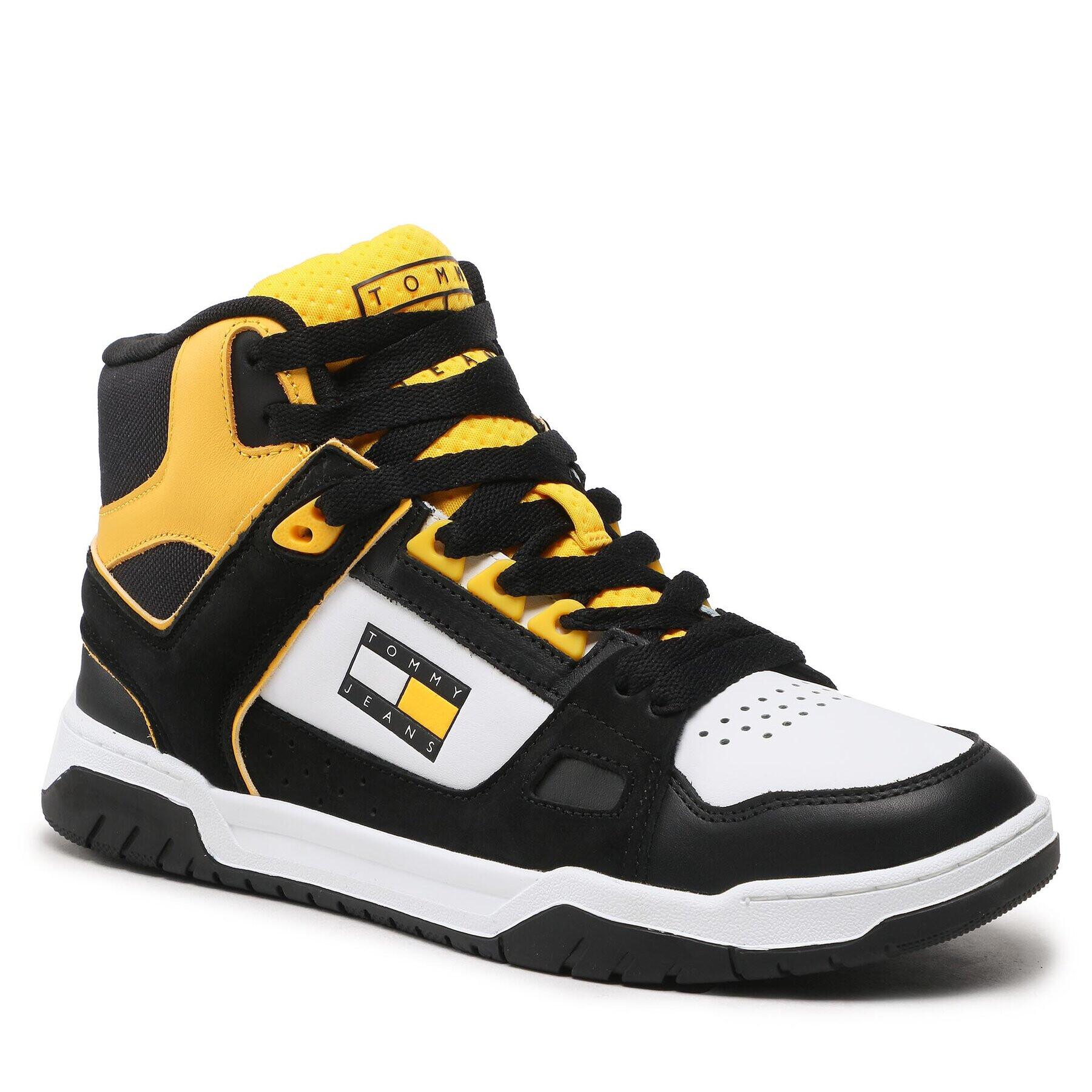 Tommy Jeans Sneakersy Mid Cut Skater EM0EM01108 Černá - Pepit.cz