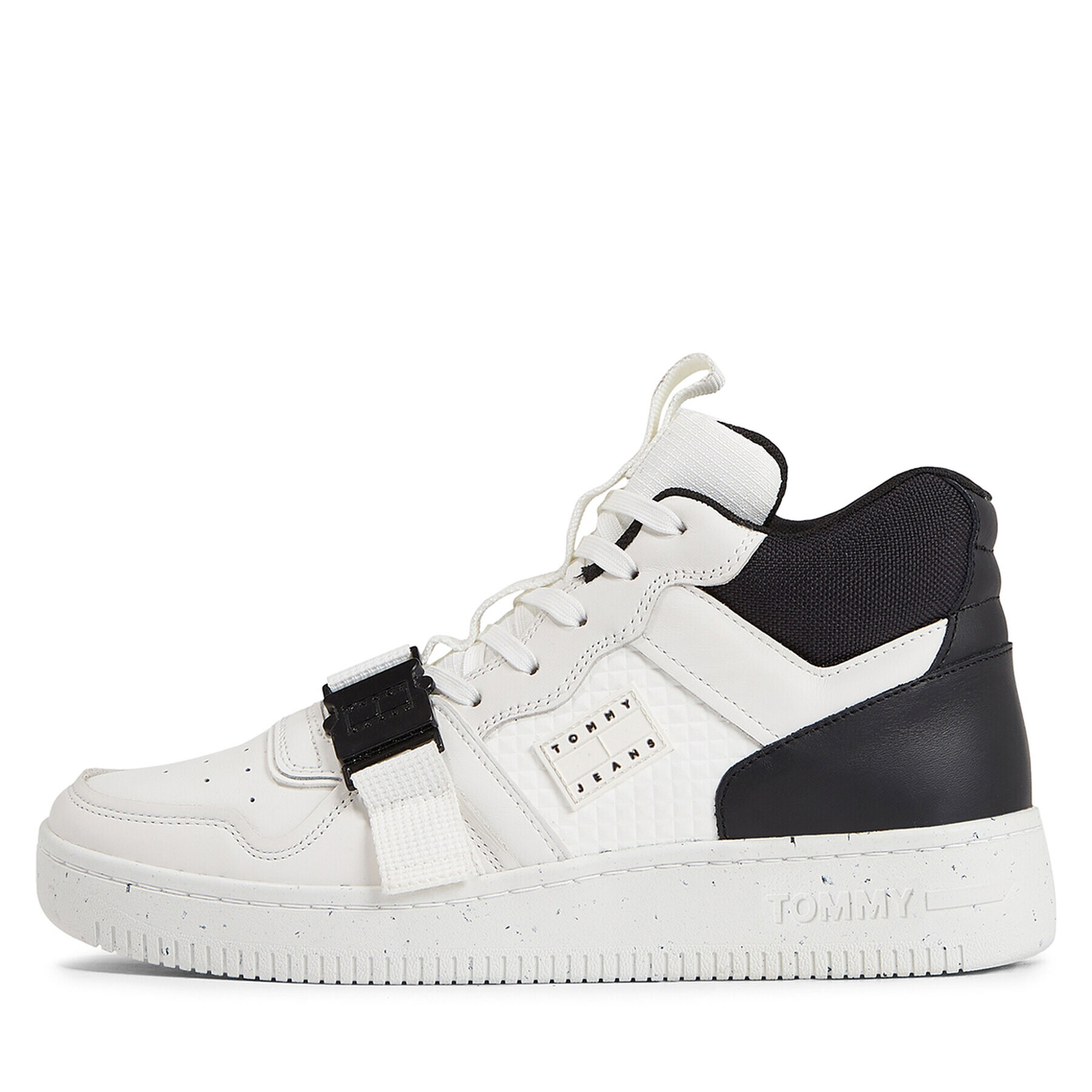 Tommy Jeans Sneakersy Tjm Basket Leather Buckle Mid EM0EM01288 Růžová - Pepit.cz