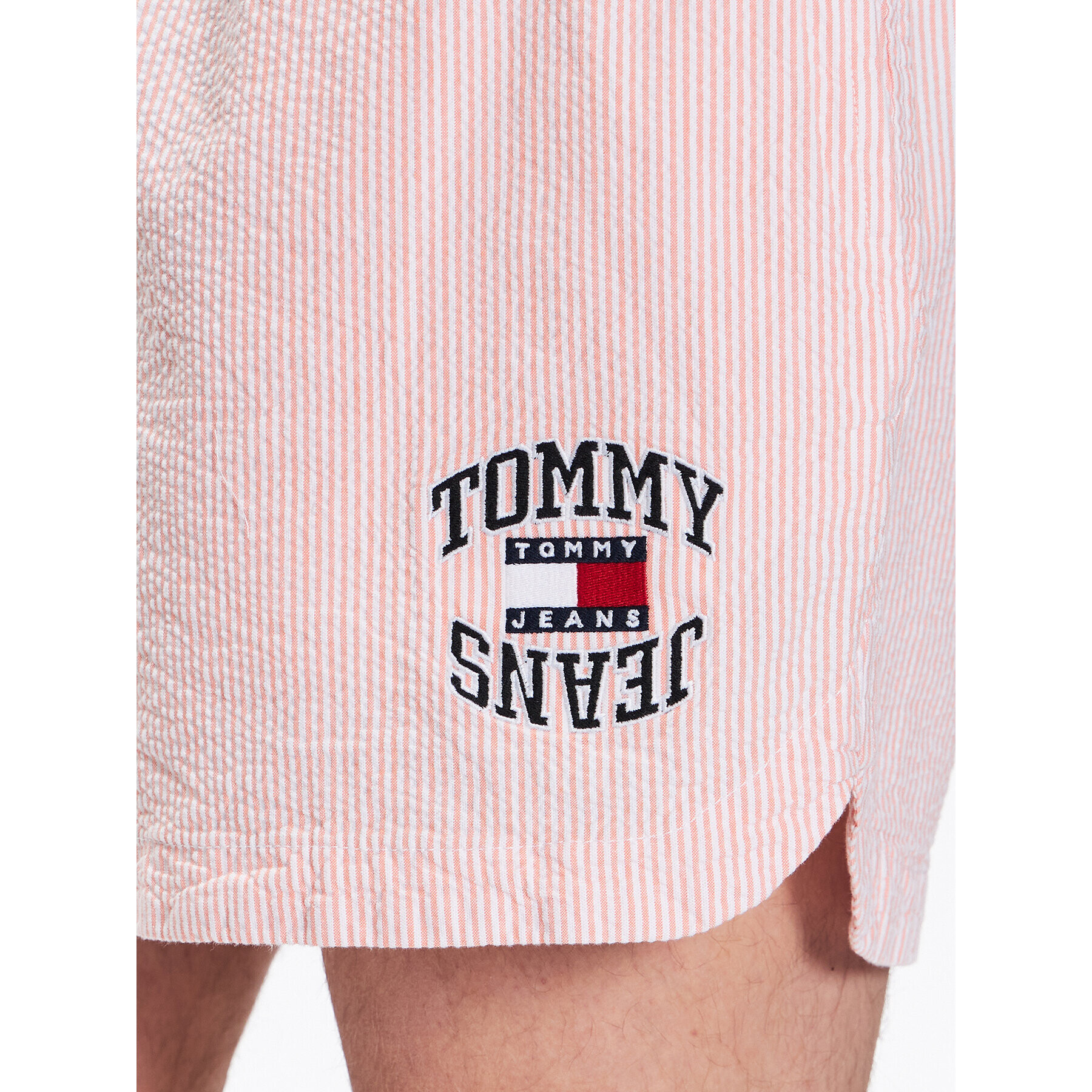 Tommy Jeans Šortky z materiálu DM0DM16294 Oranžová Regular Fit - Pepit.cz