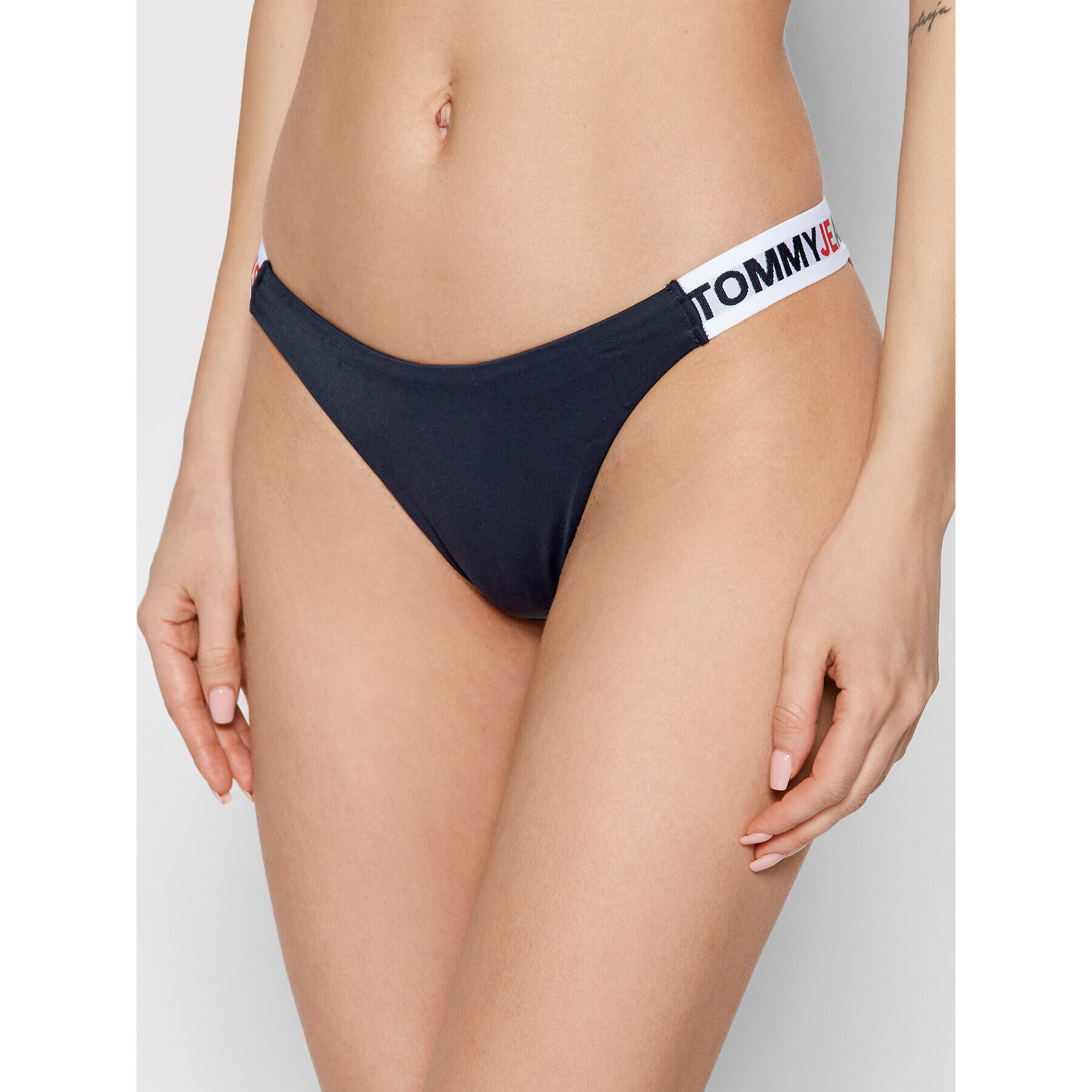 Tommy Jeans Spodní část bikin UW0UW03400 Tmavomodrá - Pepit.cz