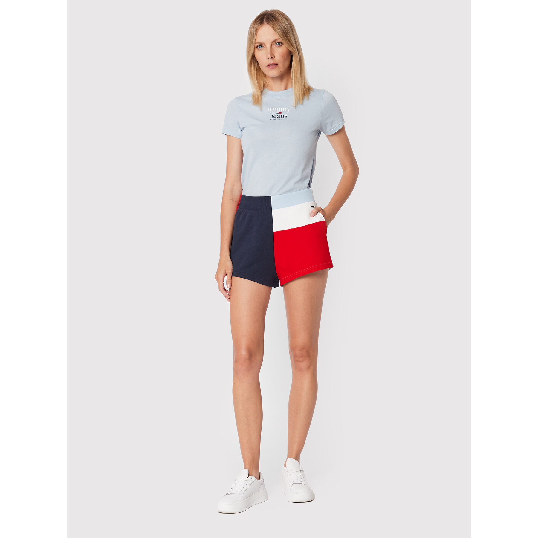 Tommy Jeans Sportovní kraťasy Archive Blocking DW0DW13592 Barevná Relaxed Fit - Pepit.cz