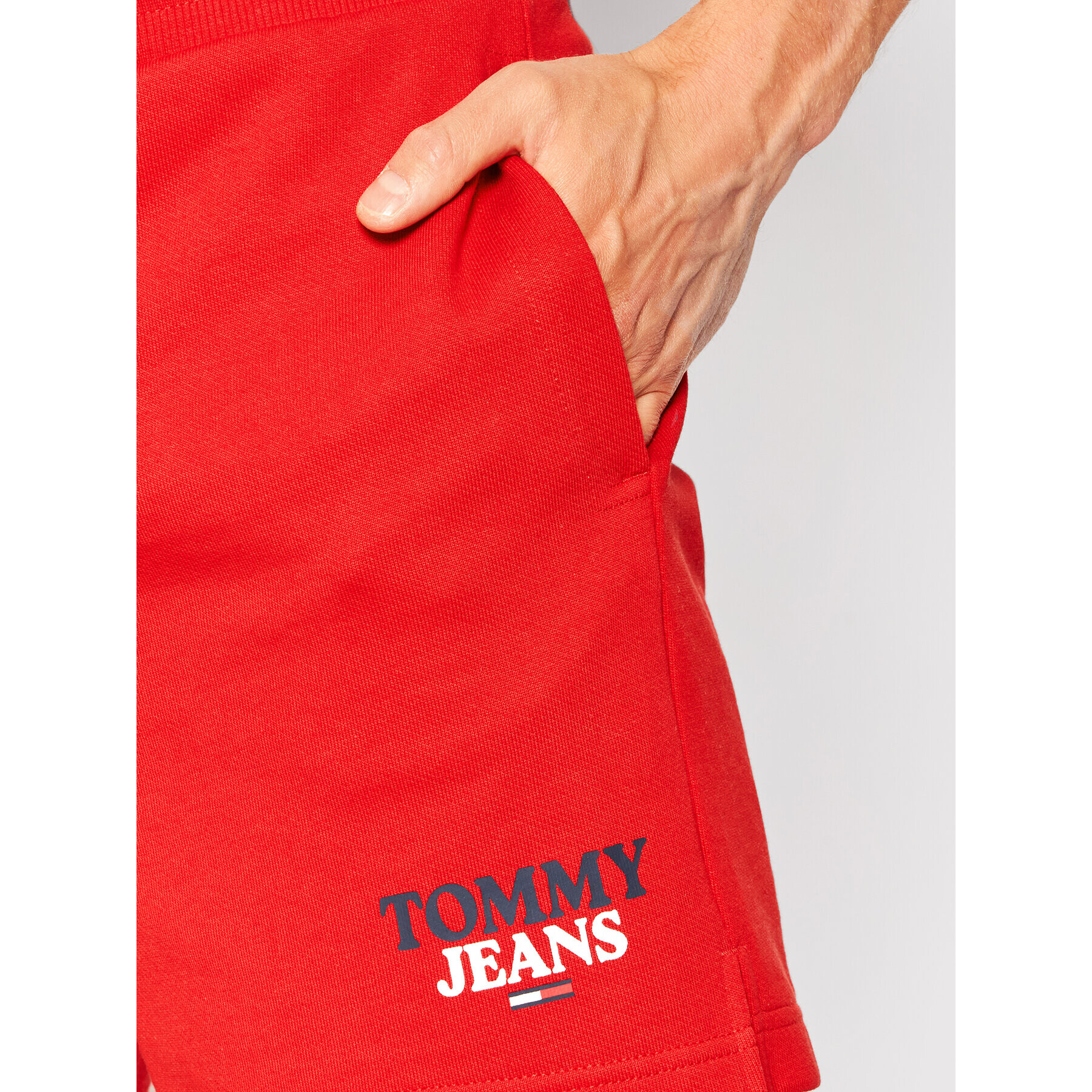 Tommy Jeans Sportovní kraťasy Entry Graphic DM0DM13342 Červená Regular Fit - Pepit.cz