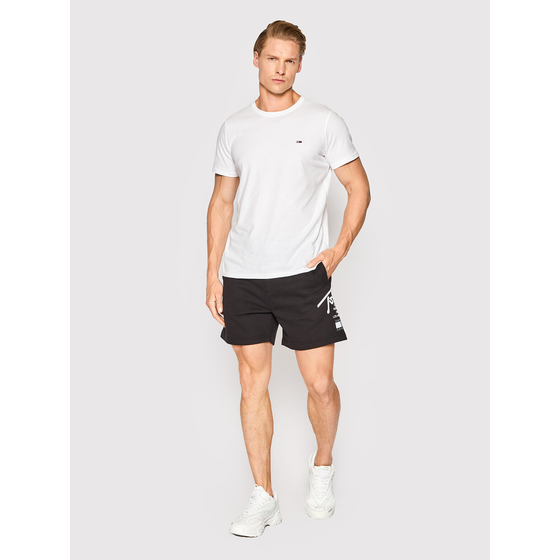 Tommy Jeans Sportovní kraťasy Modern Beach DM0DM12956 Černá Regular Fit - Pepit.cz