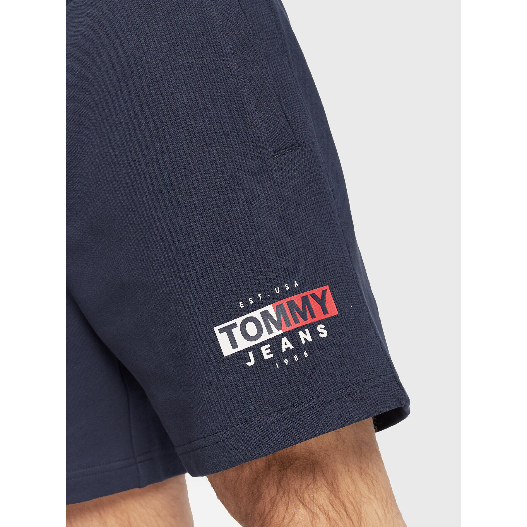 Tommy Jeans Sportovní kraťasy Tjm Entry Flag DM0DM14271 Tmavomodrá Regular Fit - Pepit.cz