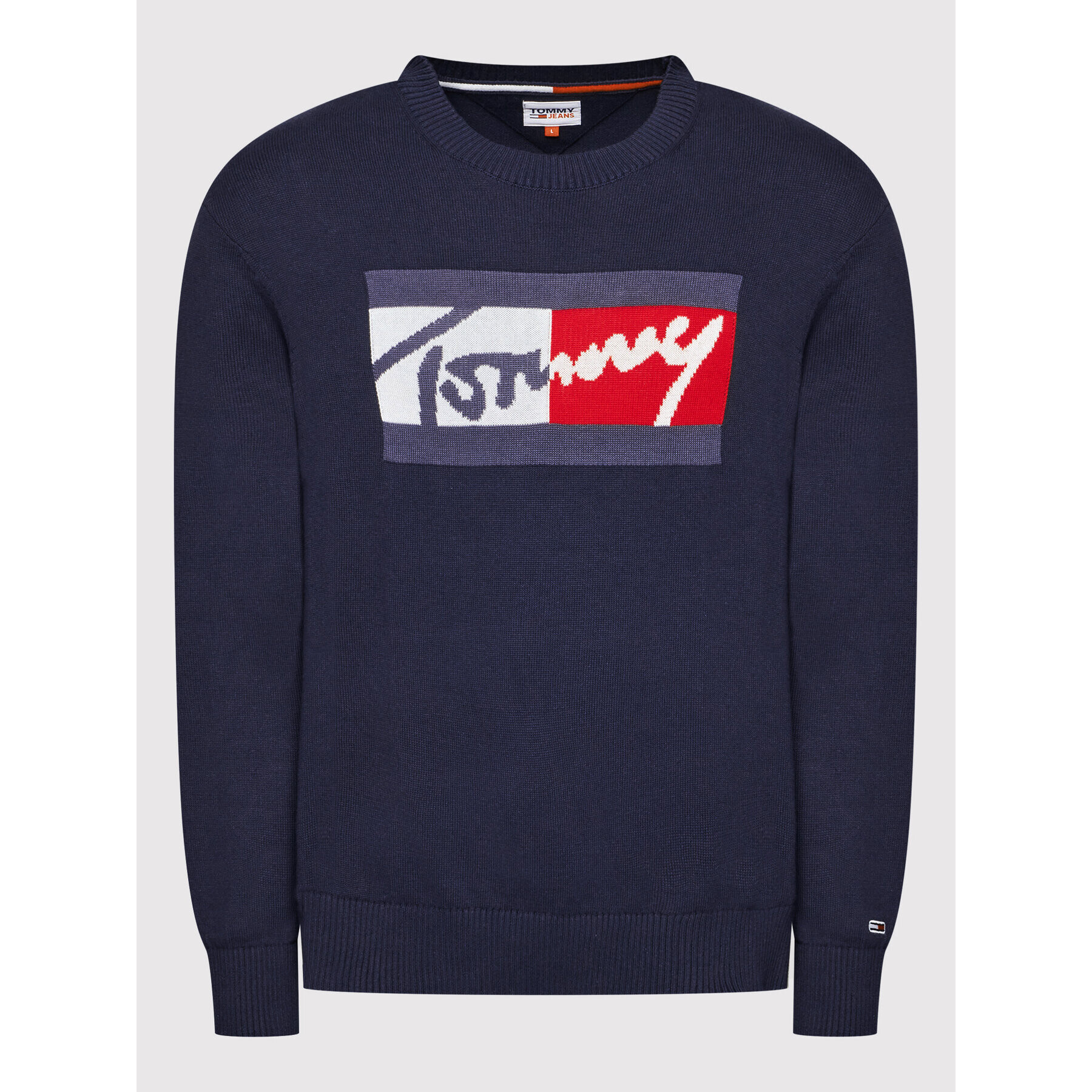 Tommy Jeans Svetr Branded DM0DM11365 Modrá Relaxed Fit - Pepit.cz