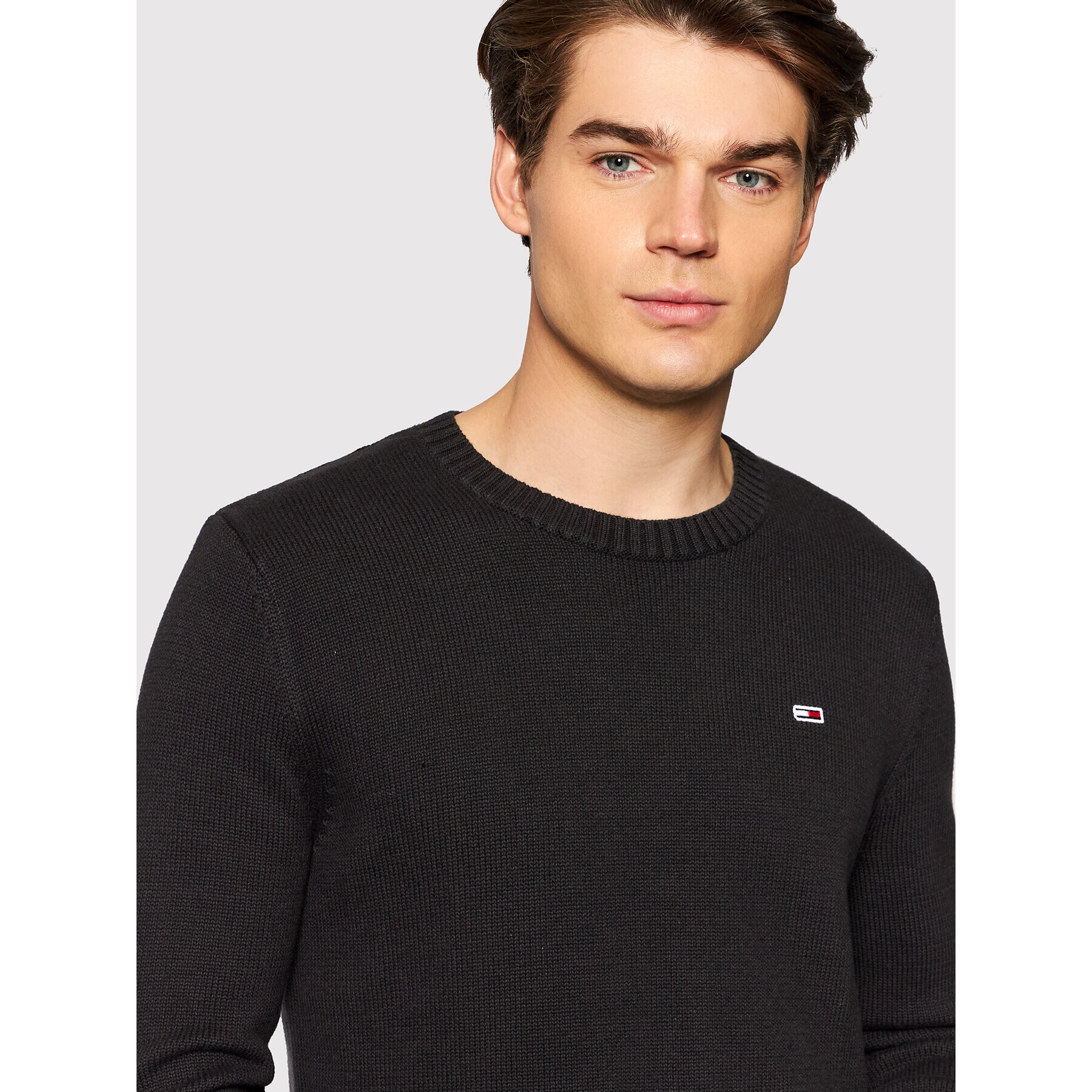 Tommy Jeans Svetr Tjm Essential DM0DM11856 Černá Regular Fit - Pepit.cz