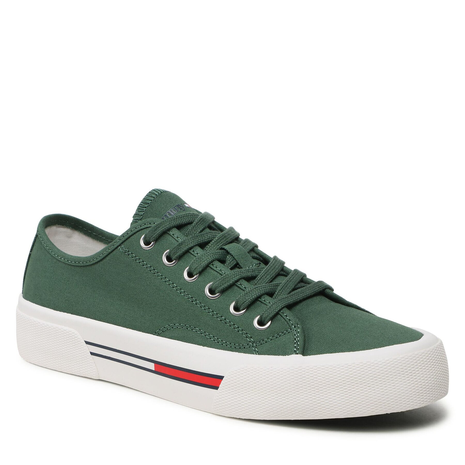 Tommy Jeans Tenisky Canvas Sneaker EM0EM01299 Zelená - Pepit.cz