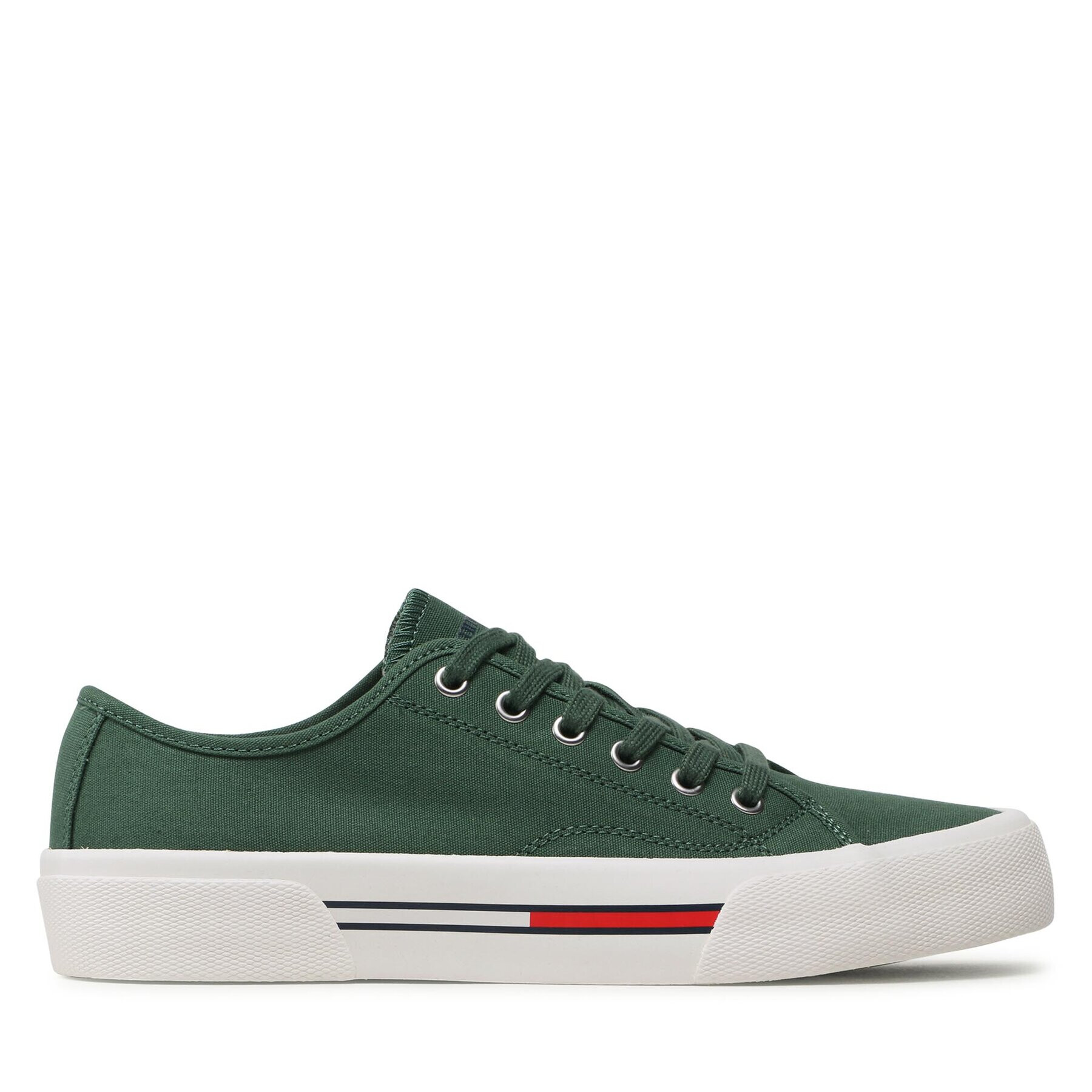 Tommy Jeans Tenisky Canvas Sneaker EM0EM01299 Zelená - Pepit.cz