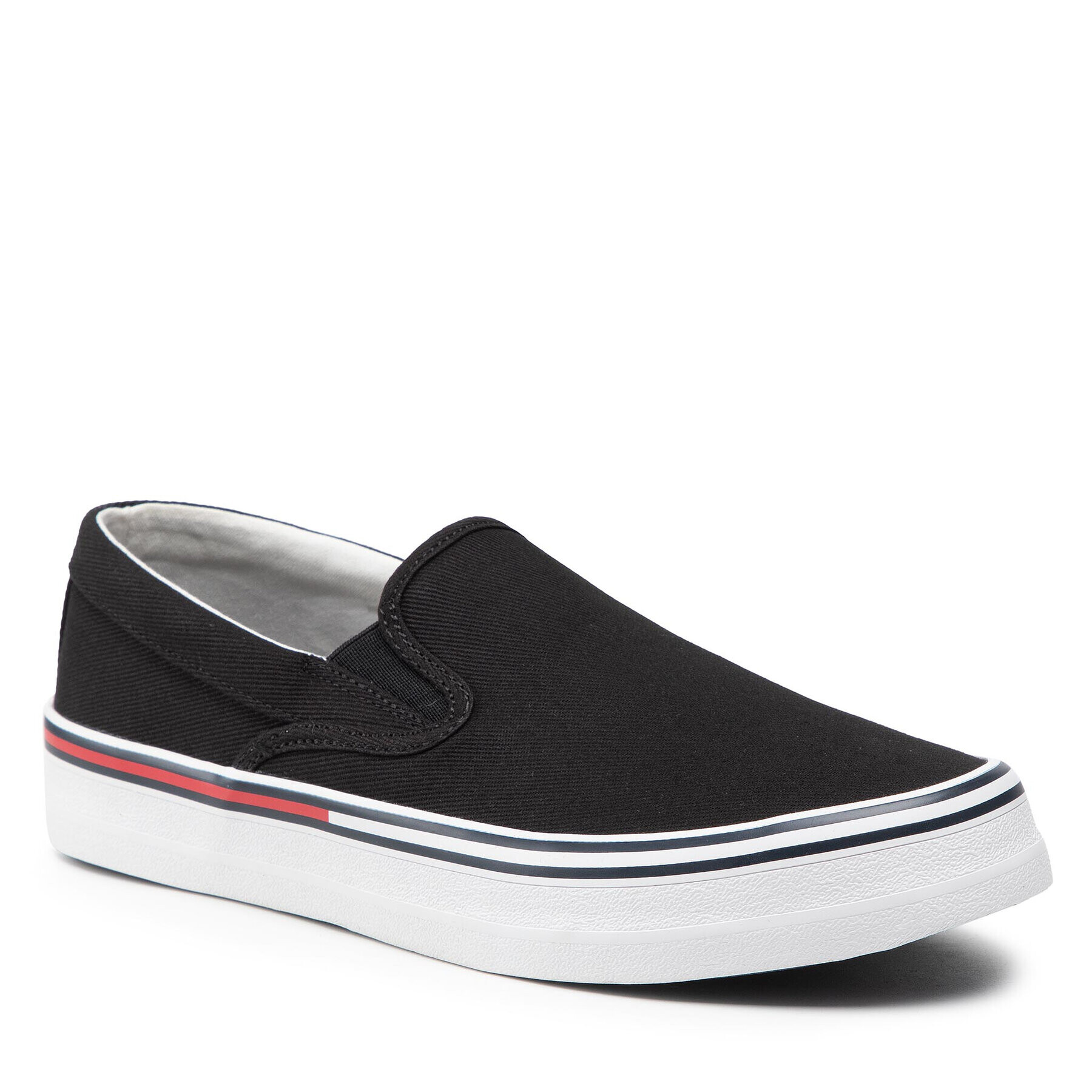 Tommy Jeans Tenisky Essential Slipon EM0EM00961 Černá - Pepit.cz