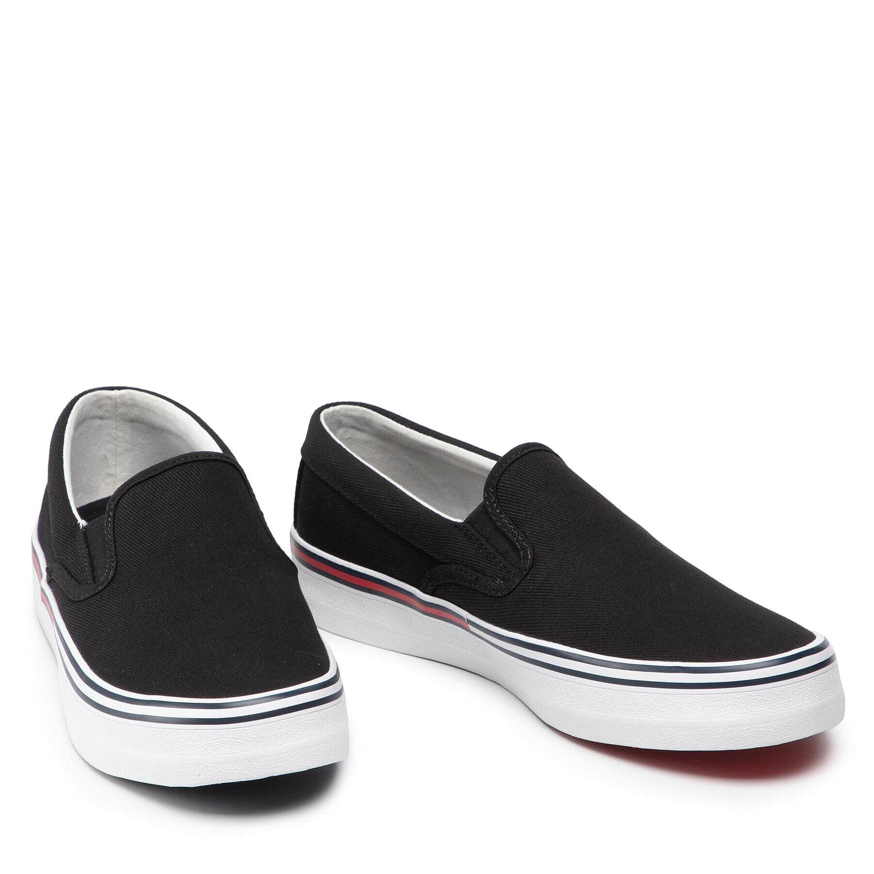 Tommy Jeans Tenisky Essential Slipon EM0EM00961 Černá - Pepit.cz