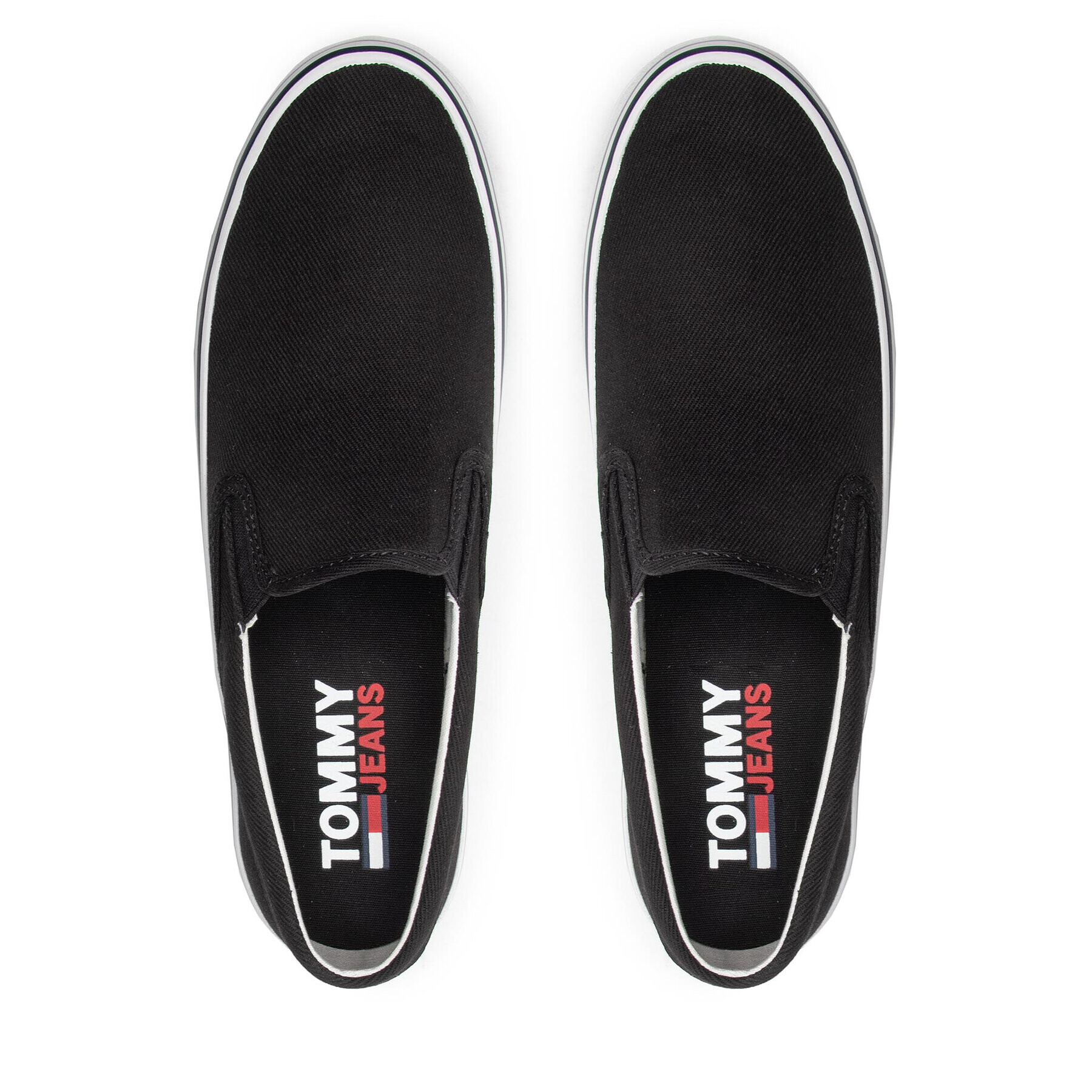 Tommy Jeans Tenisky Essential Slipon EM0EM00961 Černá - Pepit.cz