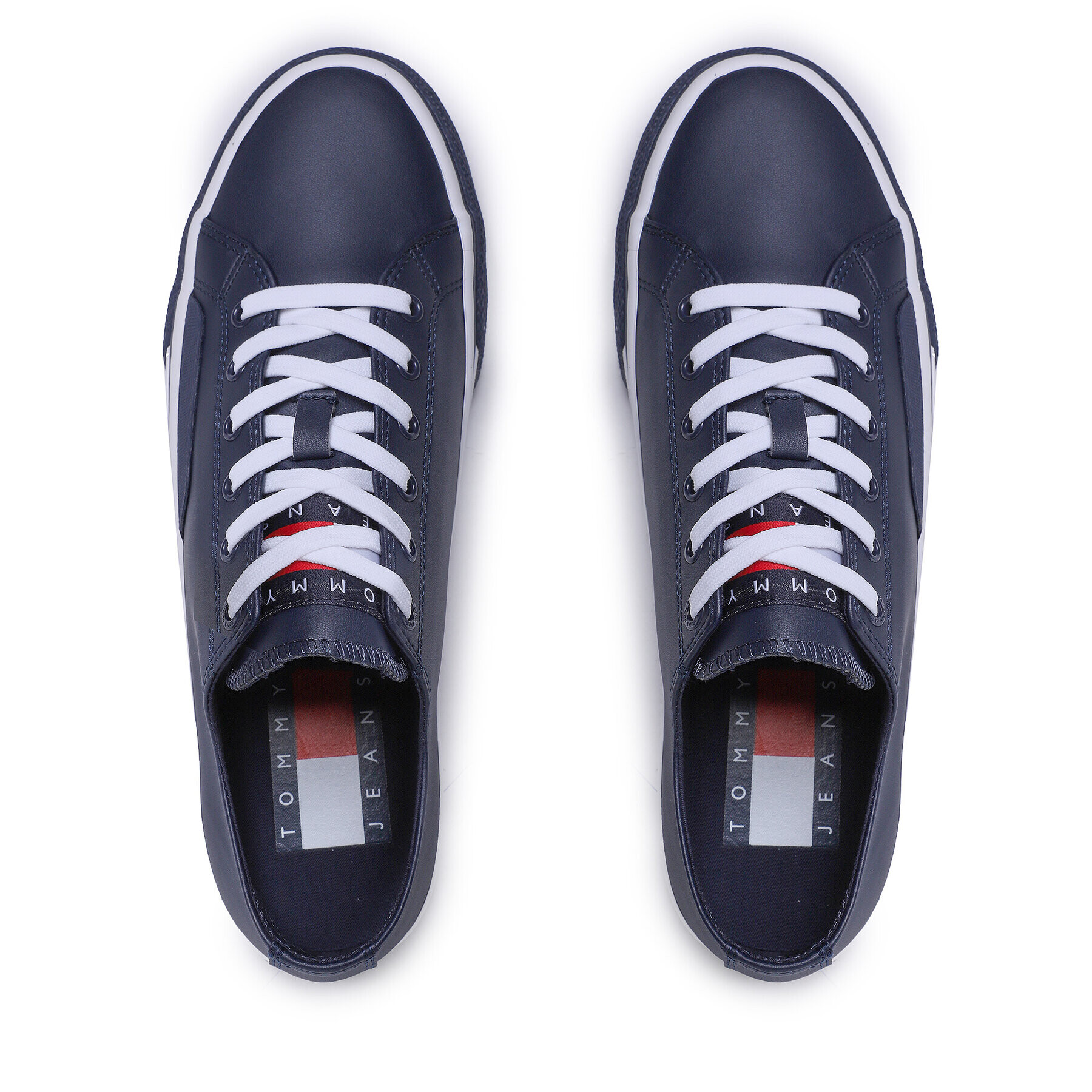 Tommy Jeans Tenisky Lace Vulc Ess EM0EM01047 Tmavomodrá - Pepit.cz