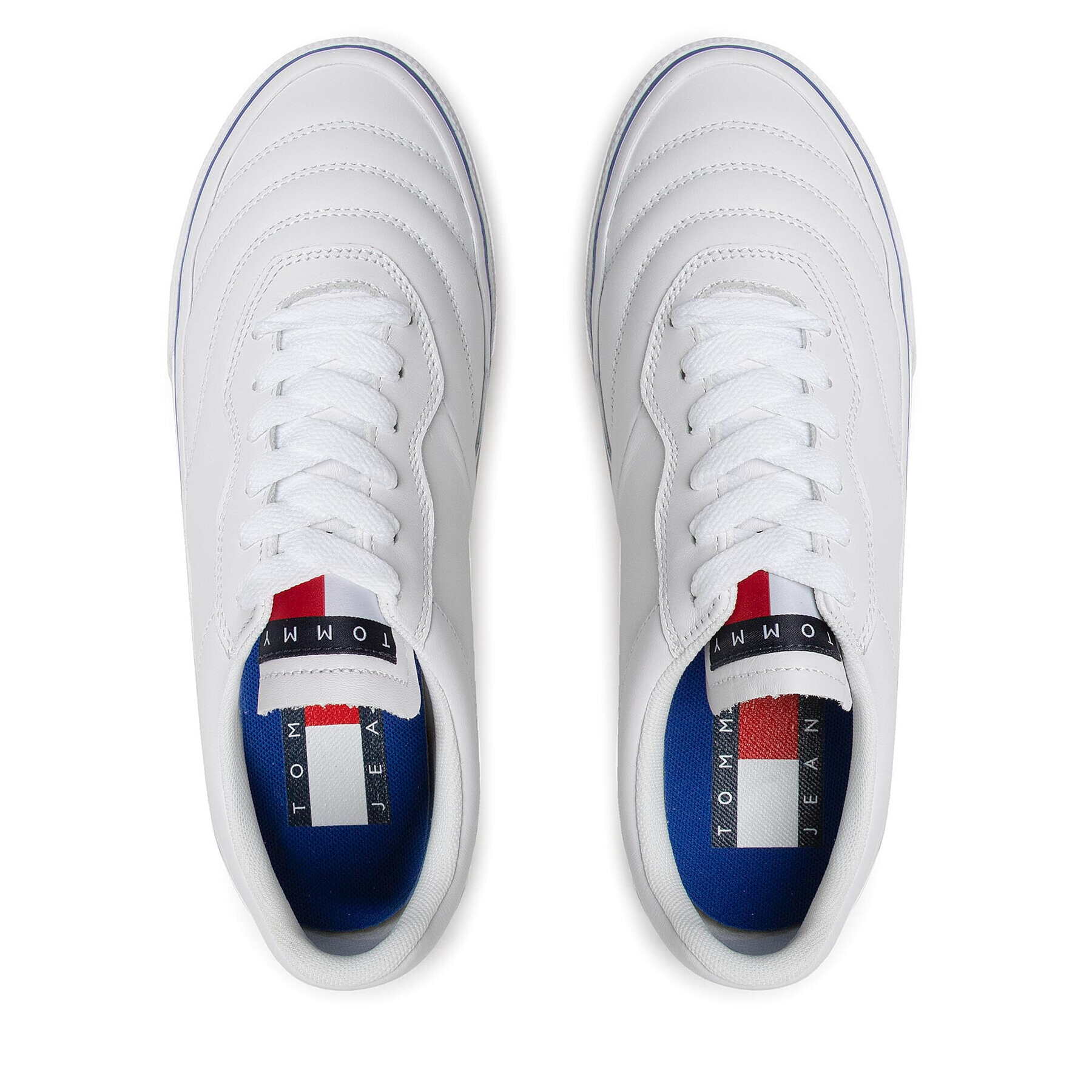 Tommy Jeans Tenisky Leather Soccer Vulc EM0EM01026 Bílá - Pepit.cz