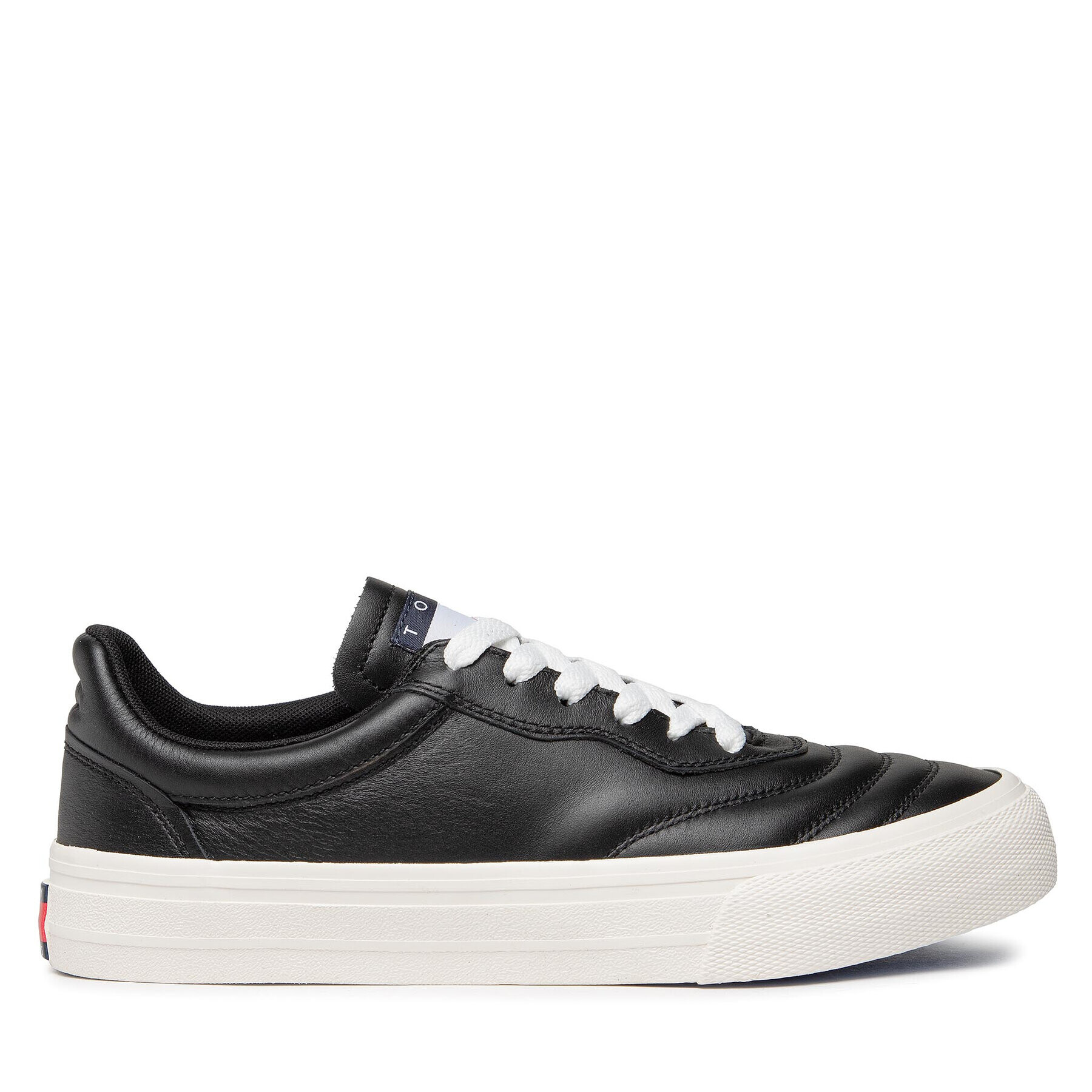 Tommy Jeans Tenisky Leather Soccer Vulc EM0EM01026 Černá - Pepit.cz