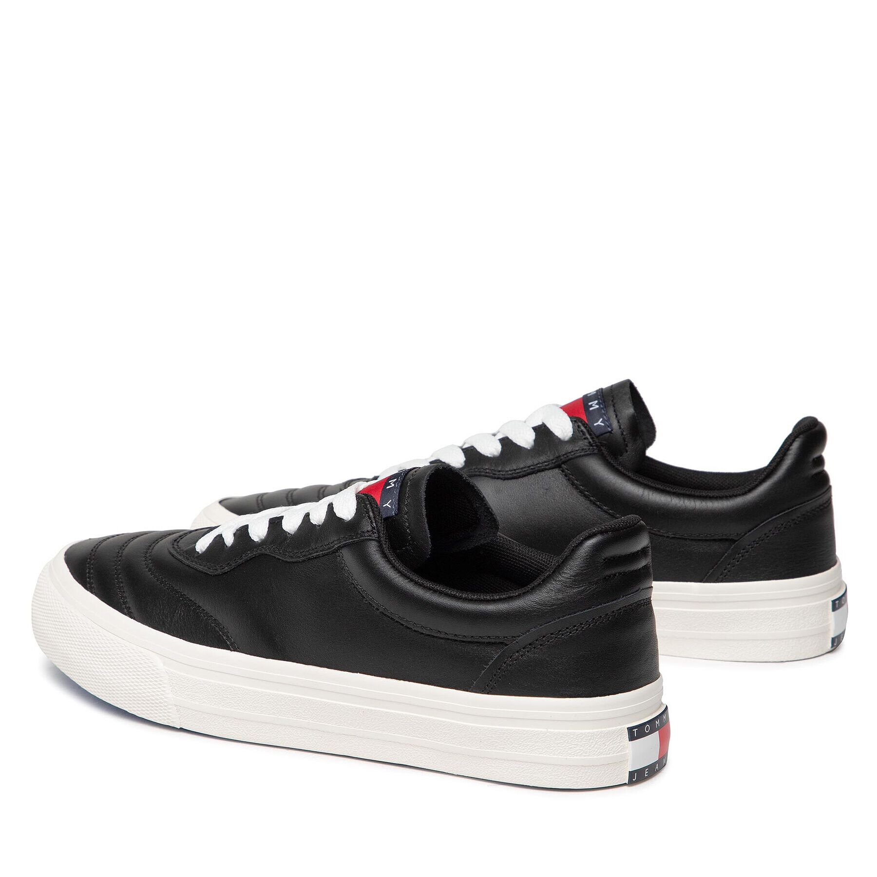 Tommy Jeans Tenisky Leather Soccer Vulc EM0EM01026 Černá - Pepit.cz