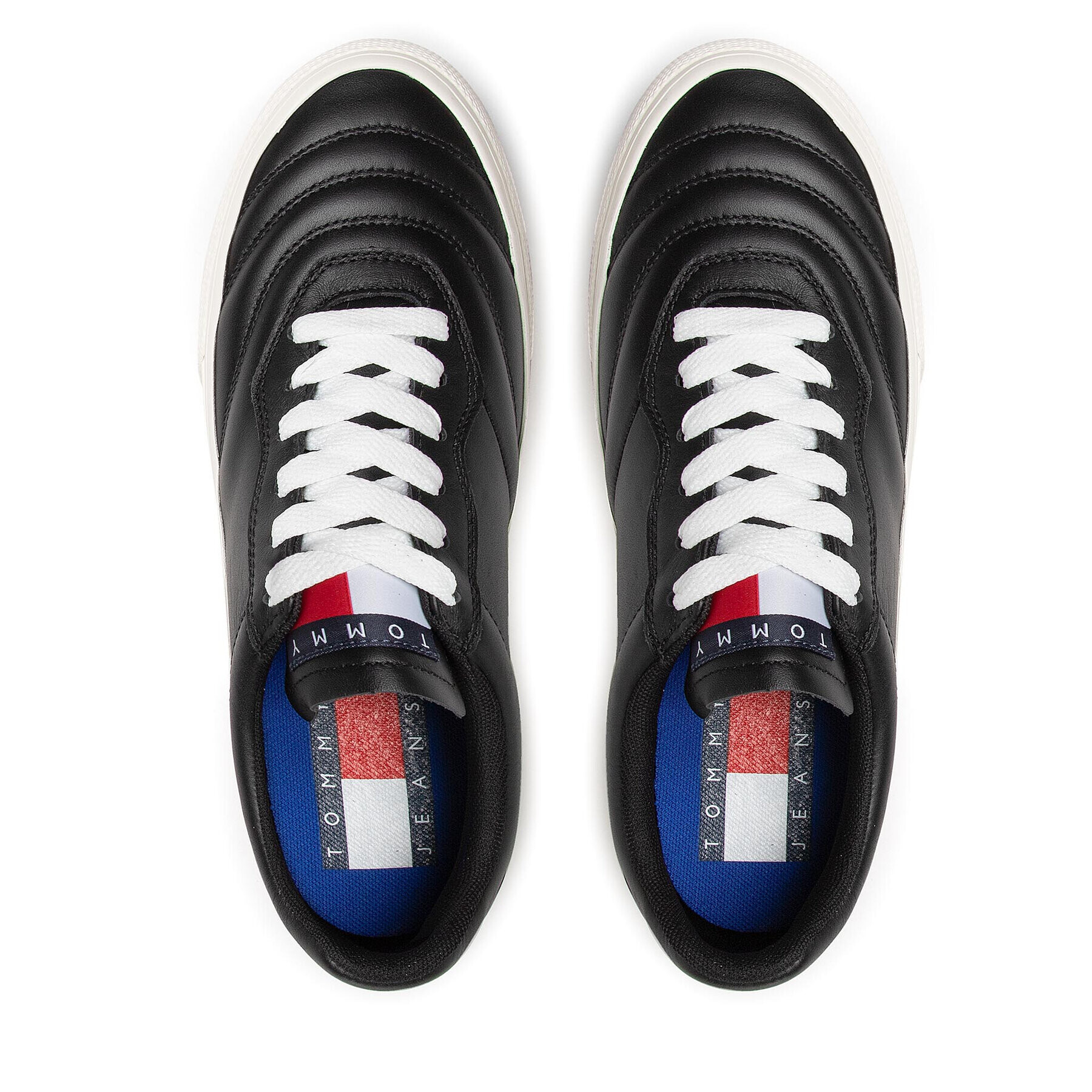 Tommy Jeans Tenisky Leather Soccer Vulc EM0EM01026 Černá - Pepit.cz