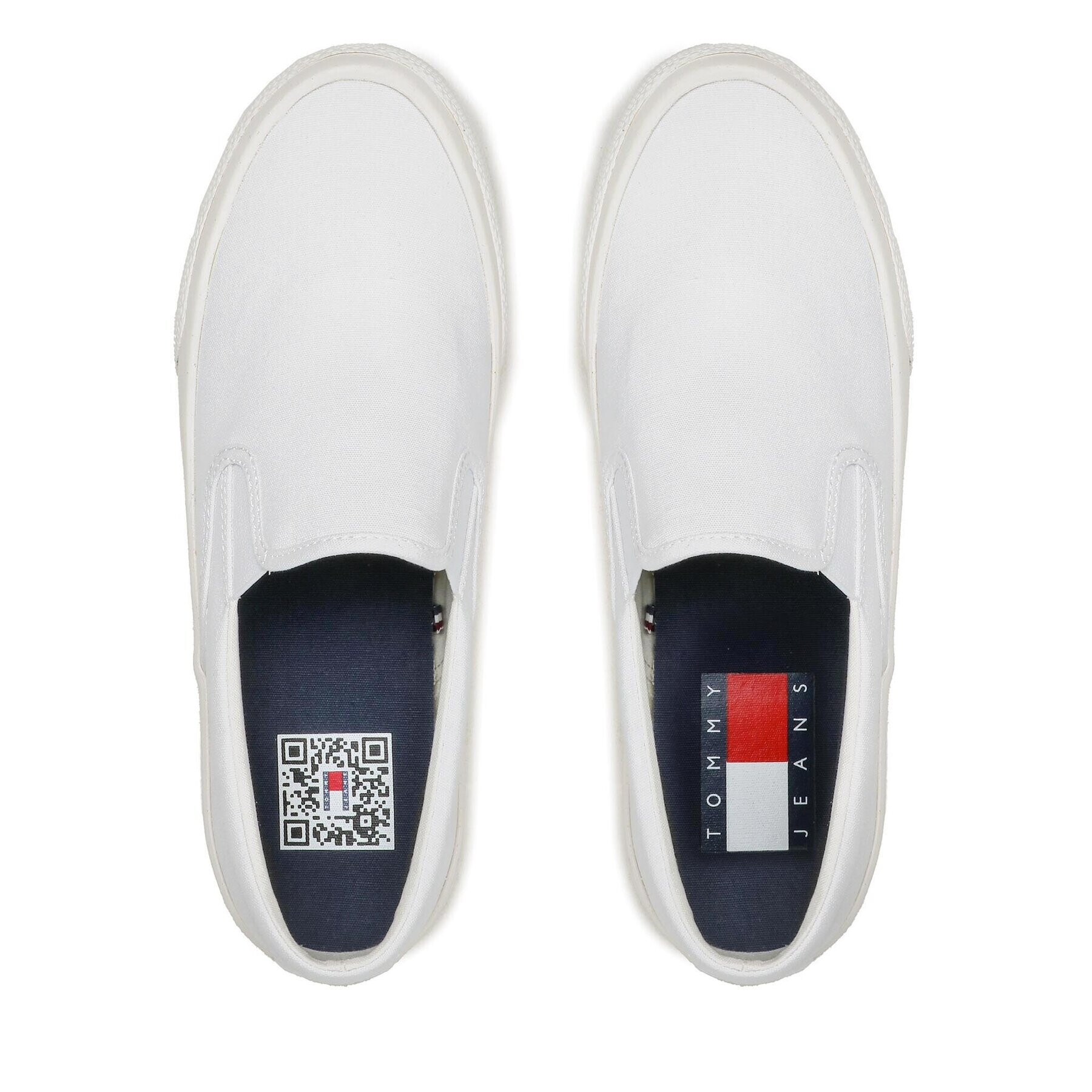 Tommy Jeans Tenisky Slip On Canvas Color EM0EM01156 Bílá - Pepit.cz