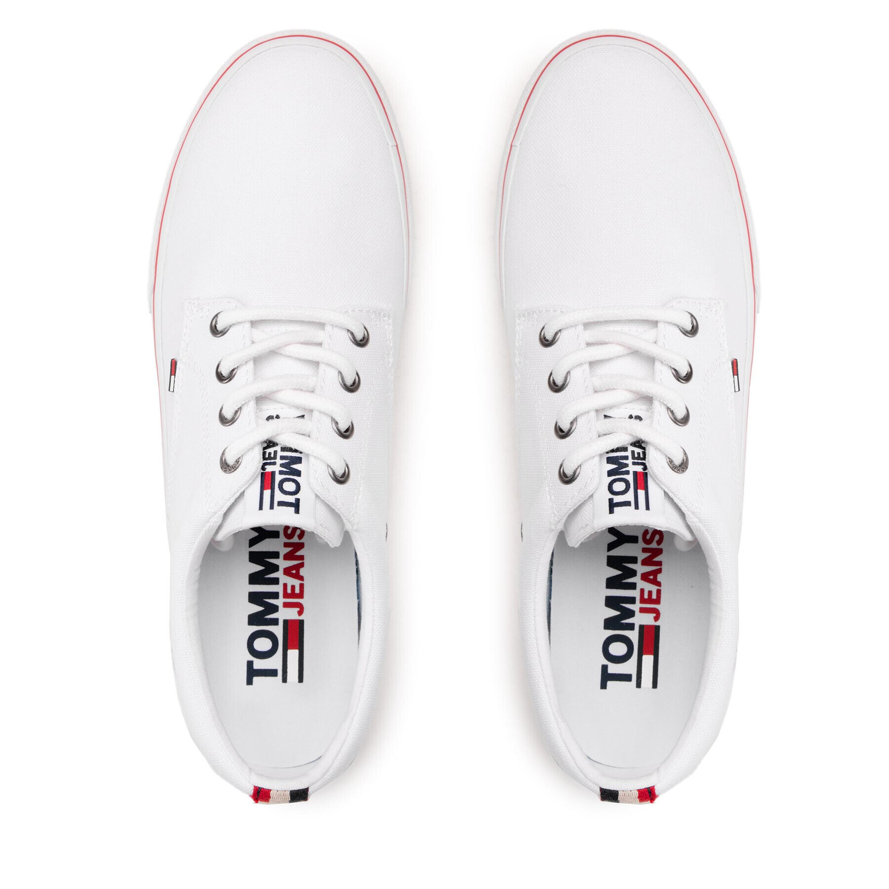 Tommy Jeans Tenisky Textile Sneaker EM0EM00001 Bílá - Pepit.cz