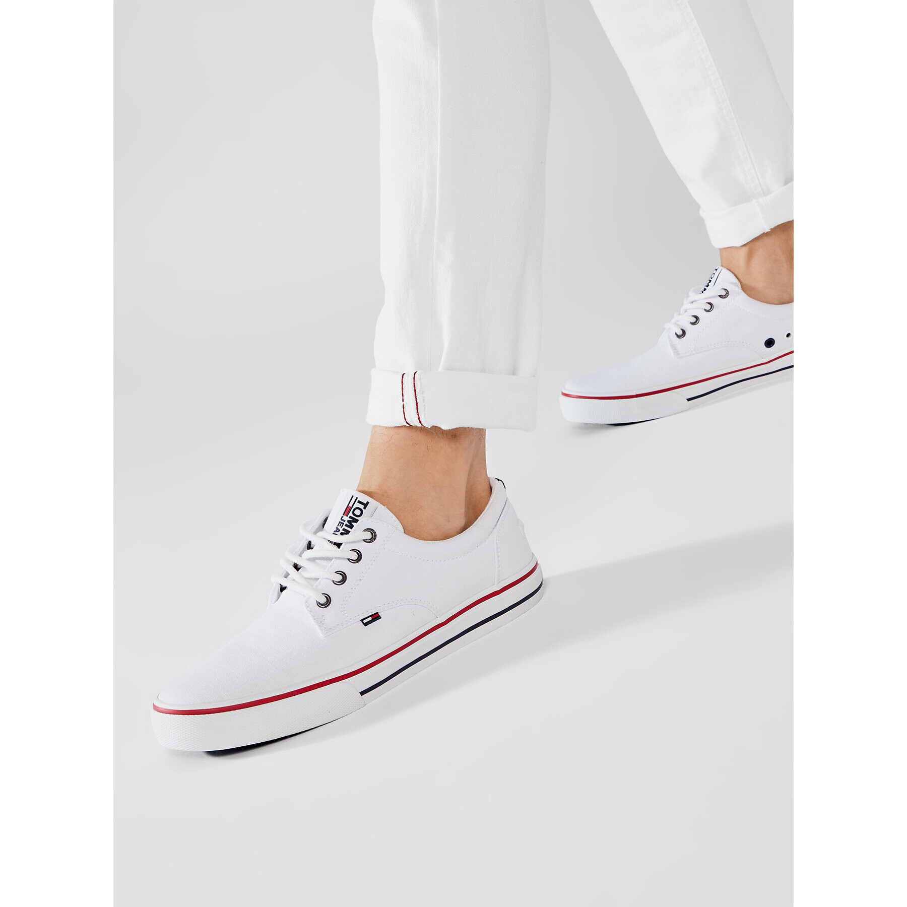 Tommy Jeans Tenisky Textile Sneaker EM0EM00001 Bílá - Pepit.cz