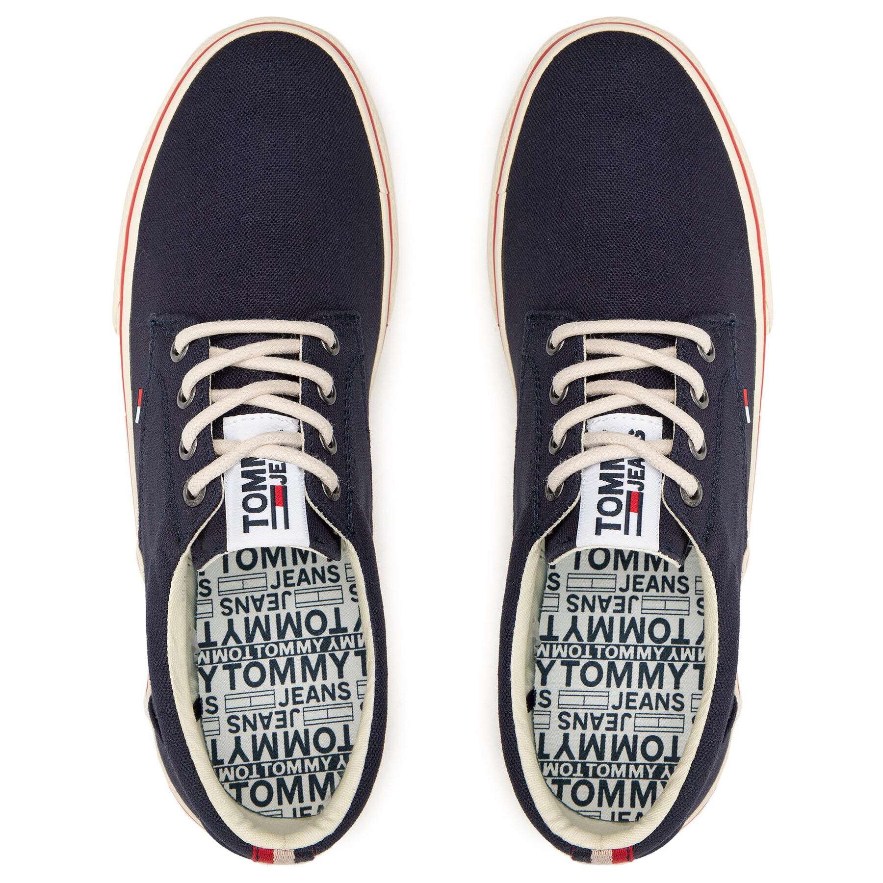 Tommy Jeans Tenisky Textile Sneaker EM0EM00001 Tmavomodrá - Pepit.cz