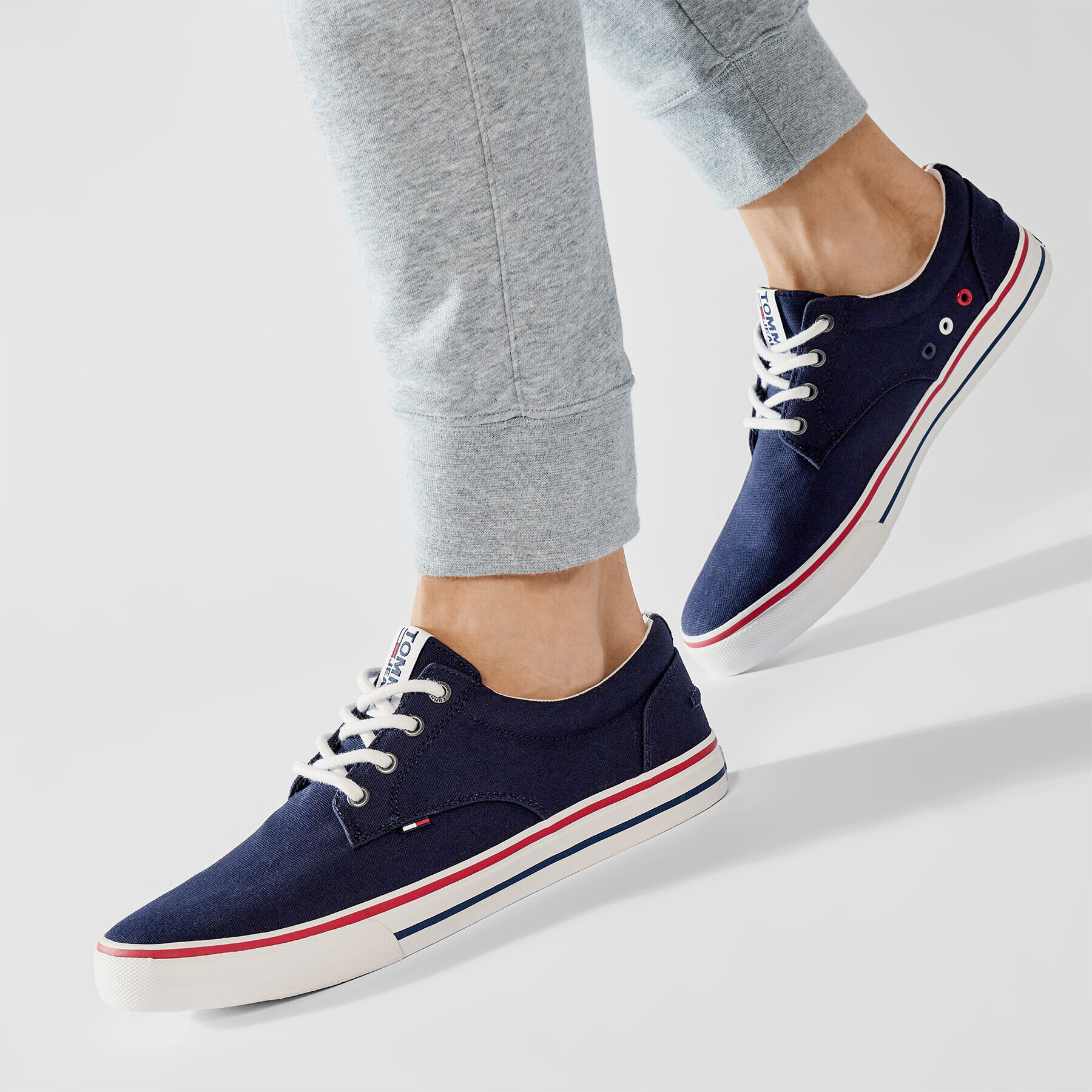 Tommy Jeans Tenisky Textile Sneaker EM0EM00001 Tmavomodrá - Pepit.cz