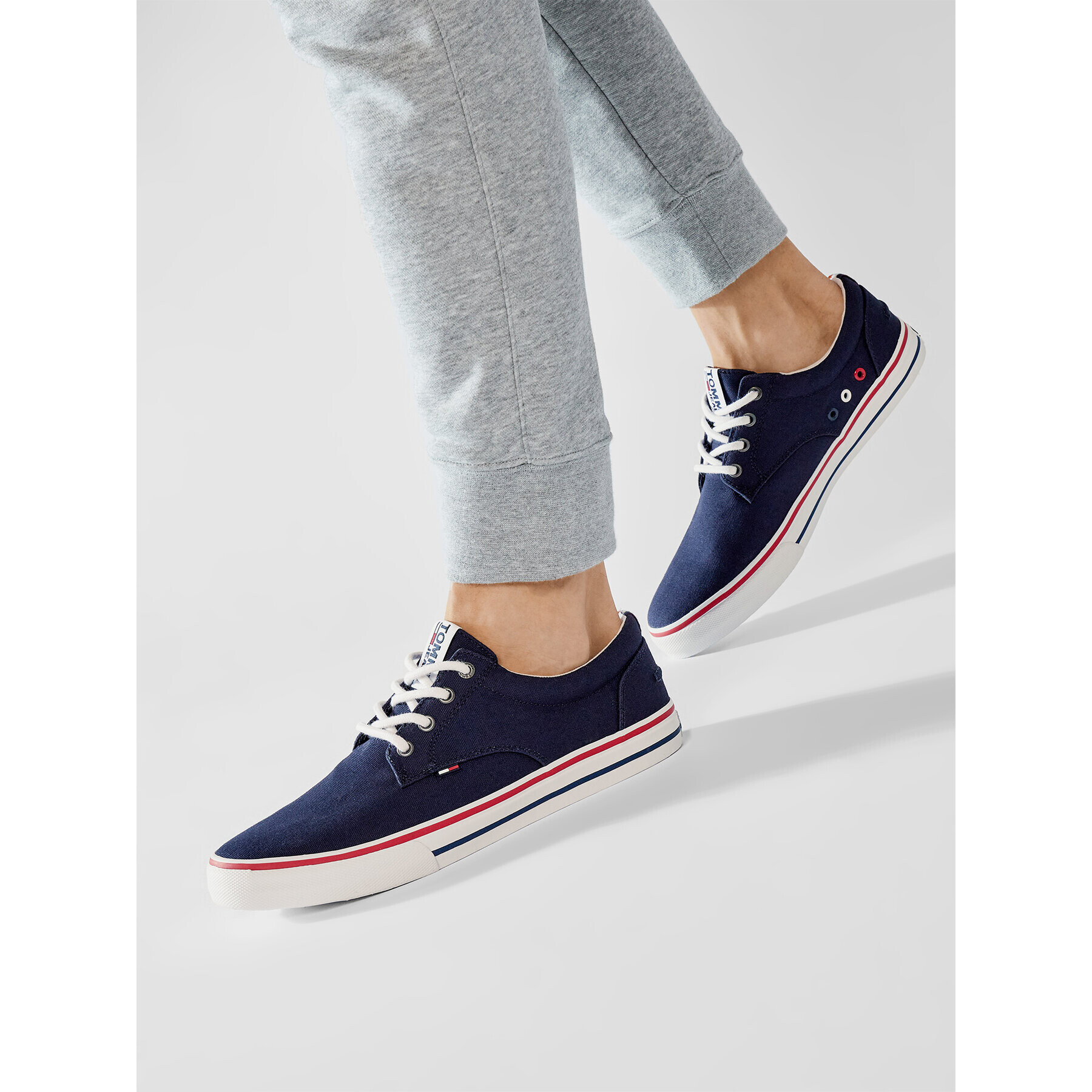 Tommy Jeans Tenisky Textile Sneaker EM0EM00001 Tmavomodrá - Pepit.cz