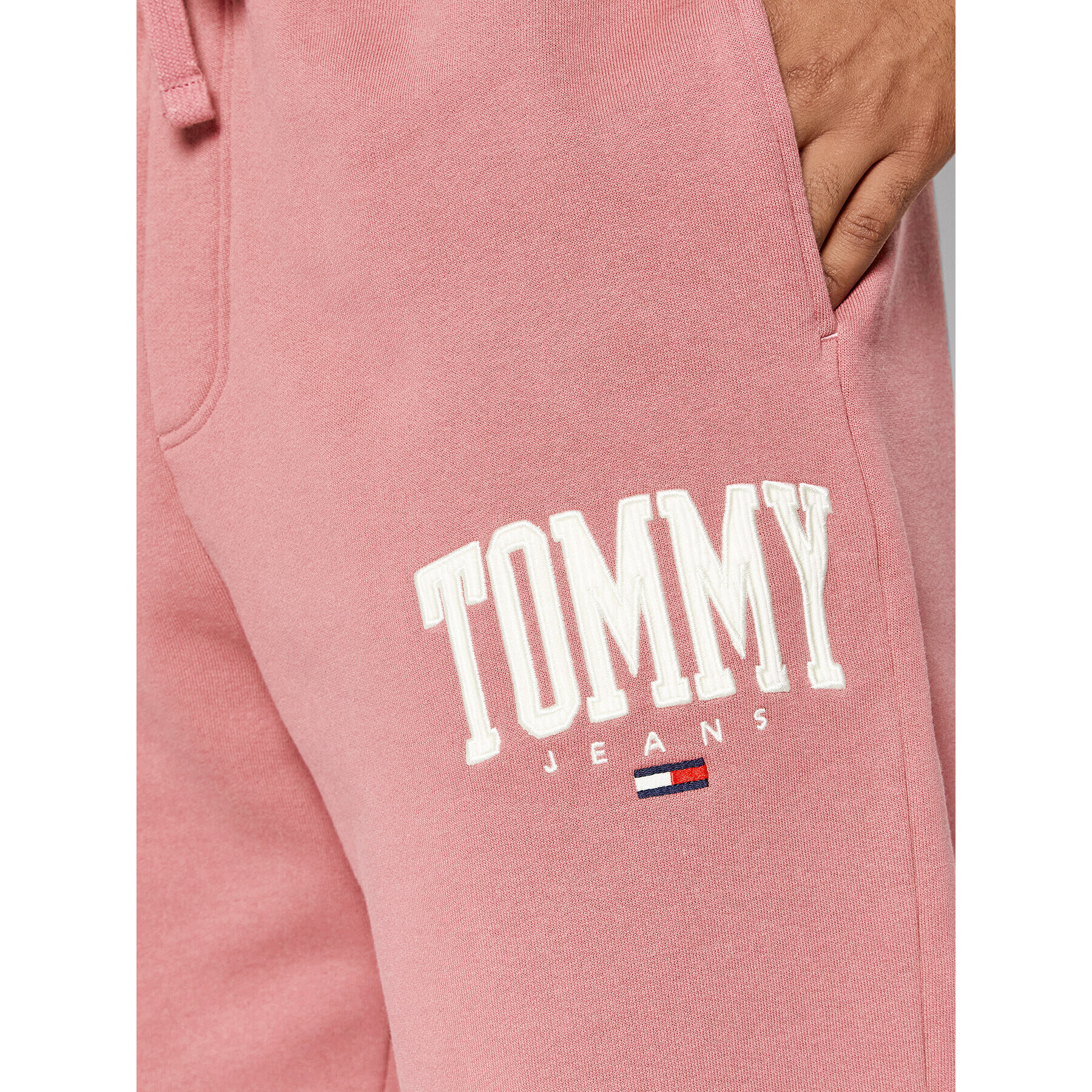 Tommy Jeans Teplákové kalhoty Collegiate DM0DM12548 Růžová Relaxed Fit - Pepit.cz