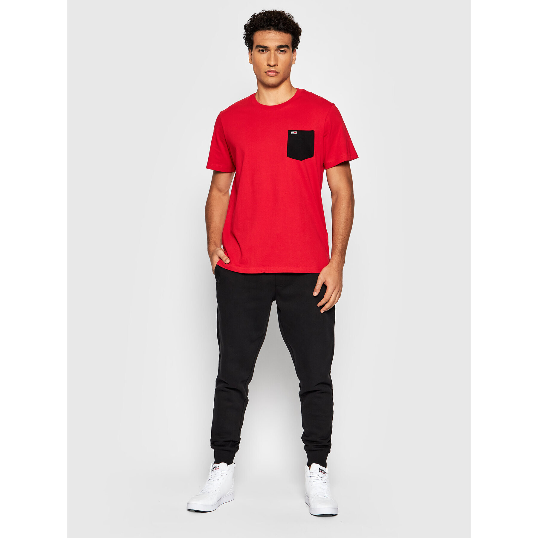 Tommy Jeans Teplákové kalhoty DM0DM11163 Černá Slim Fit - Pepit.cz