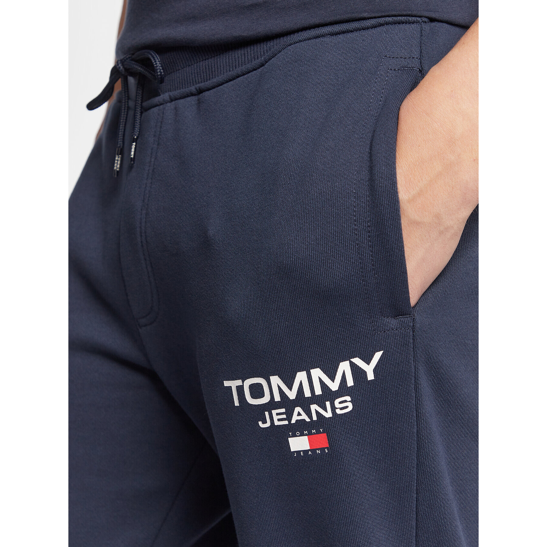 Tommy Jeans Teplákové kalhoty Entry DM0DM15791 Tmavomodrá Slim Fit - Pepit.cz