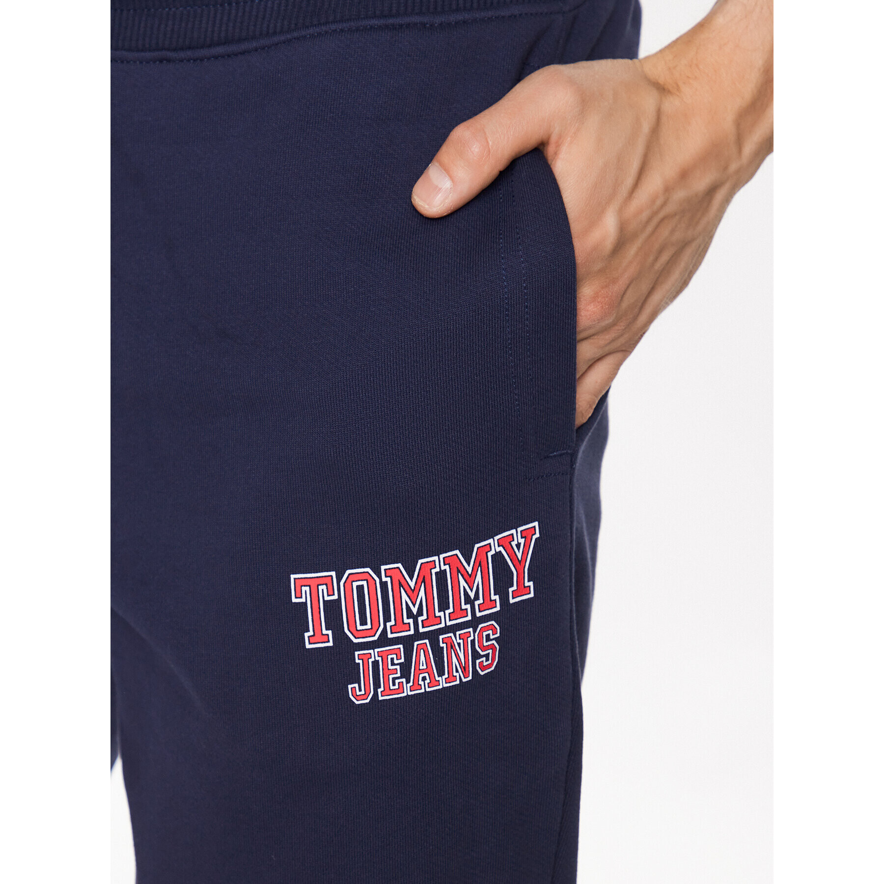 Tommy Jeans Teplákové kalhoty Entry Graphic DM0DM16337 Tmavomodrá Slim Fit - Pepit.cz