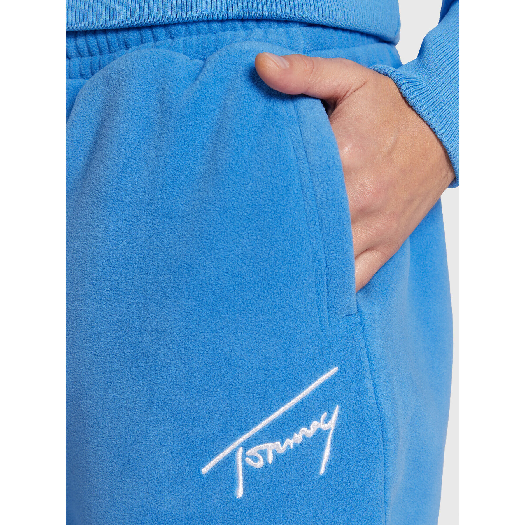 Tommy Jeans Teplákové kalhoty Winter Signature DM0DM15037 Modrá Relaxed Fit - Pepit.cz