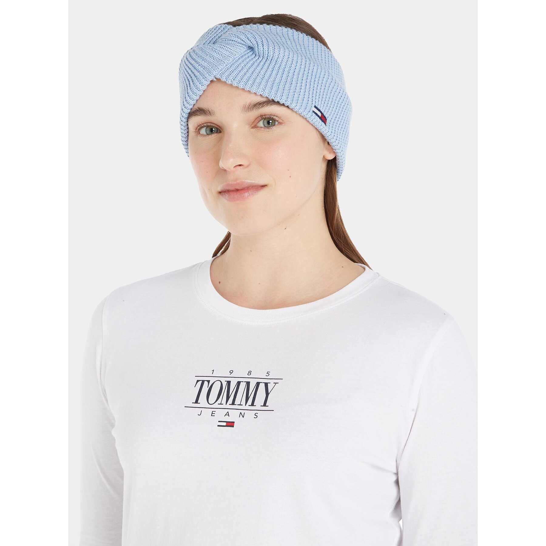 Tommy Jeans Textilní čelenka Tjw Flag Headband AW0AW15475 Modrá - Pepit.cz