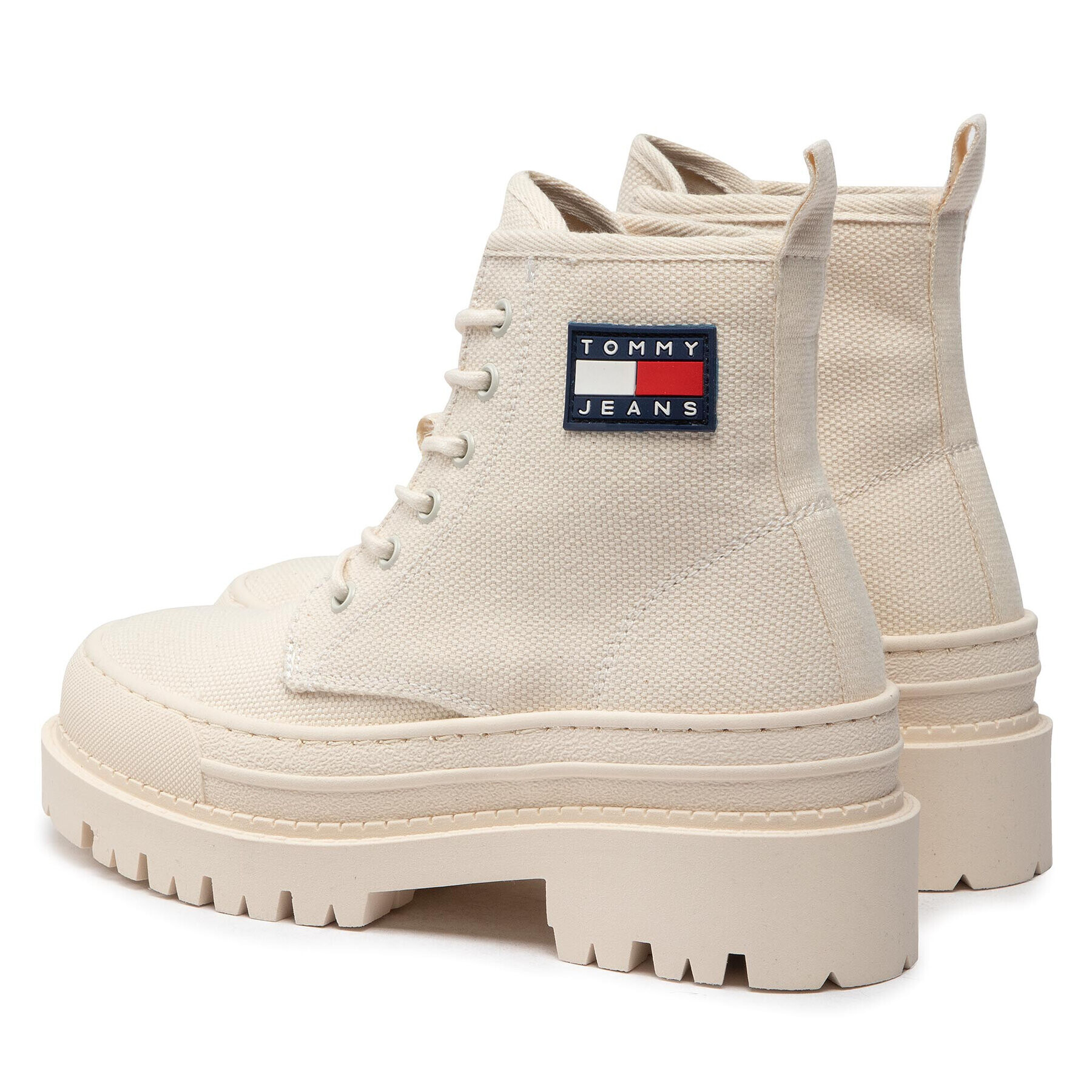 Tommy Jeans Turistická obuv Foxing Boot EN0EN01903 Béžová - Pepit.cz