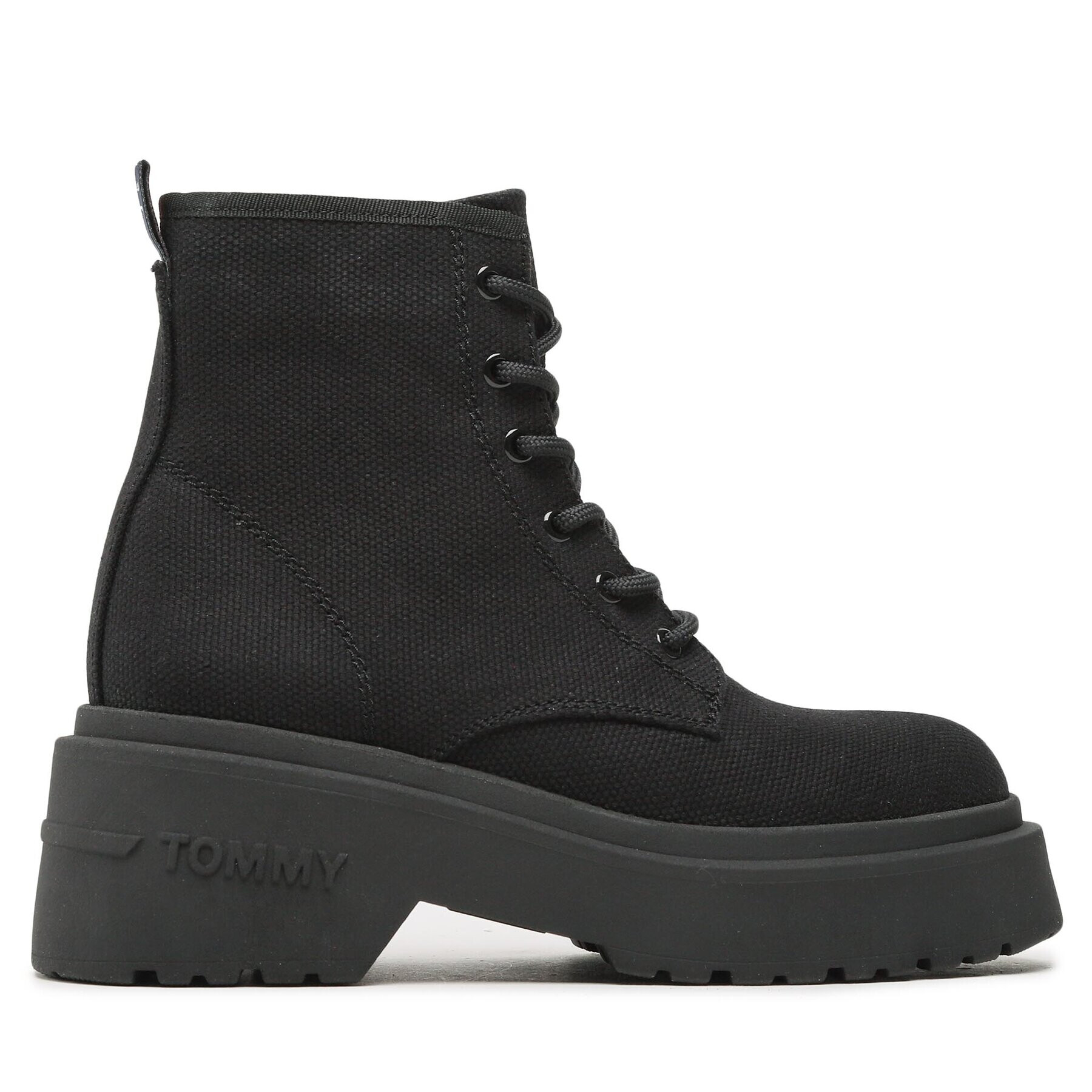 Tommy Jeans Turistická obuv Lace Up Festiv Boots EN0EN02133 Černá - Pepit.cz