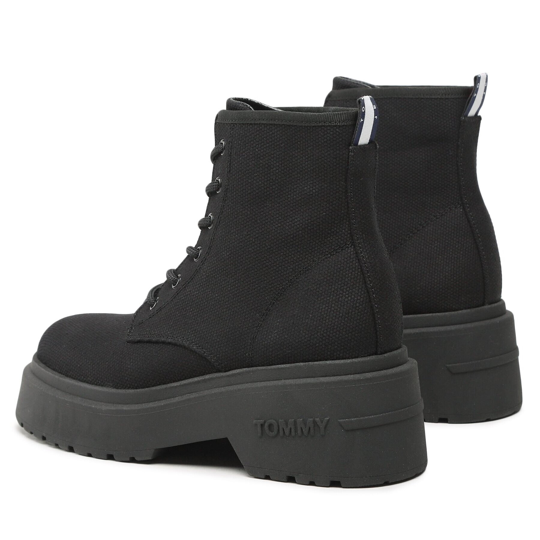 Tommy Jeans Turistická obuv Lace Up Festiv Boots EN0EN02133 Černá - Pepit.cz