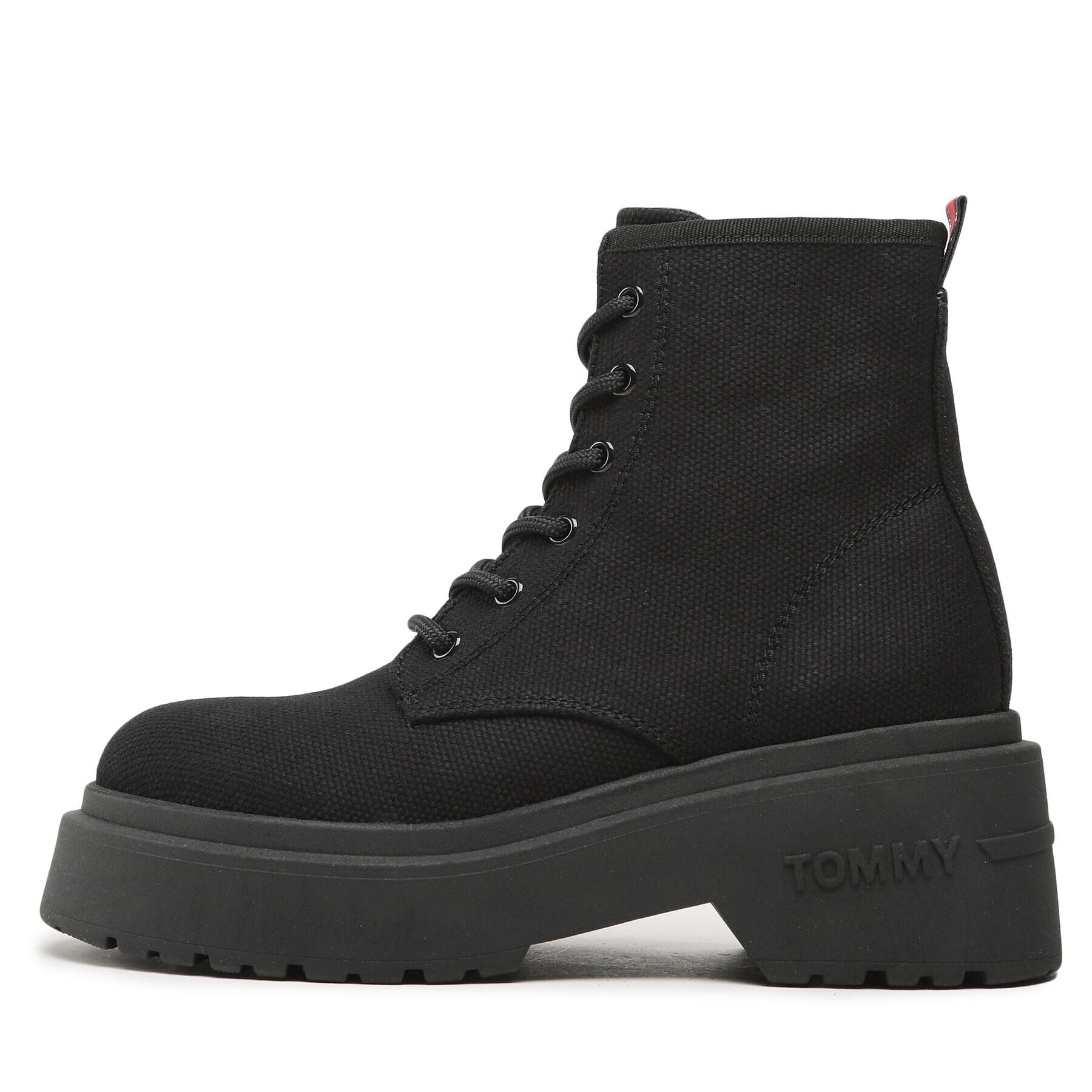 Tommy Jeans Turistická obuv Lace Up Festiv Boots EN0EN02133 Černá - Pepit.cz