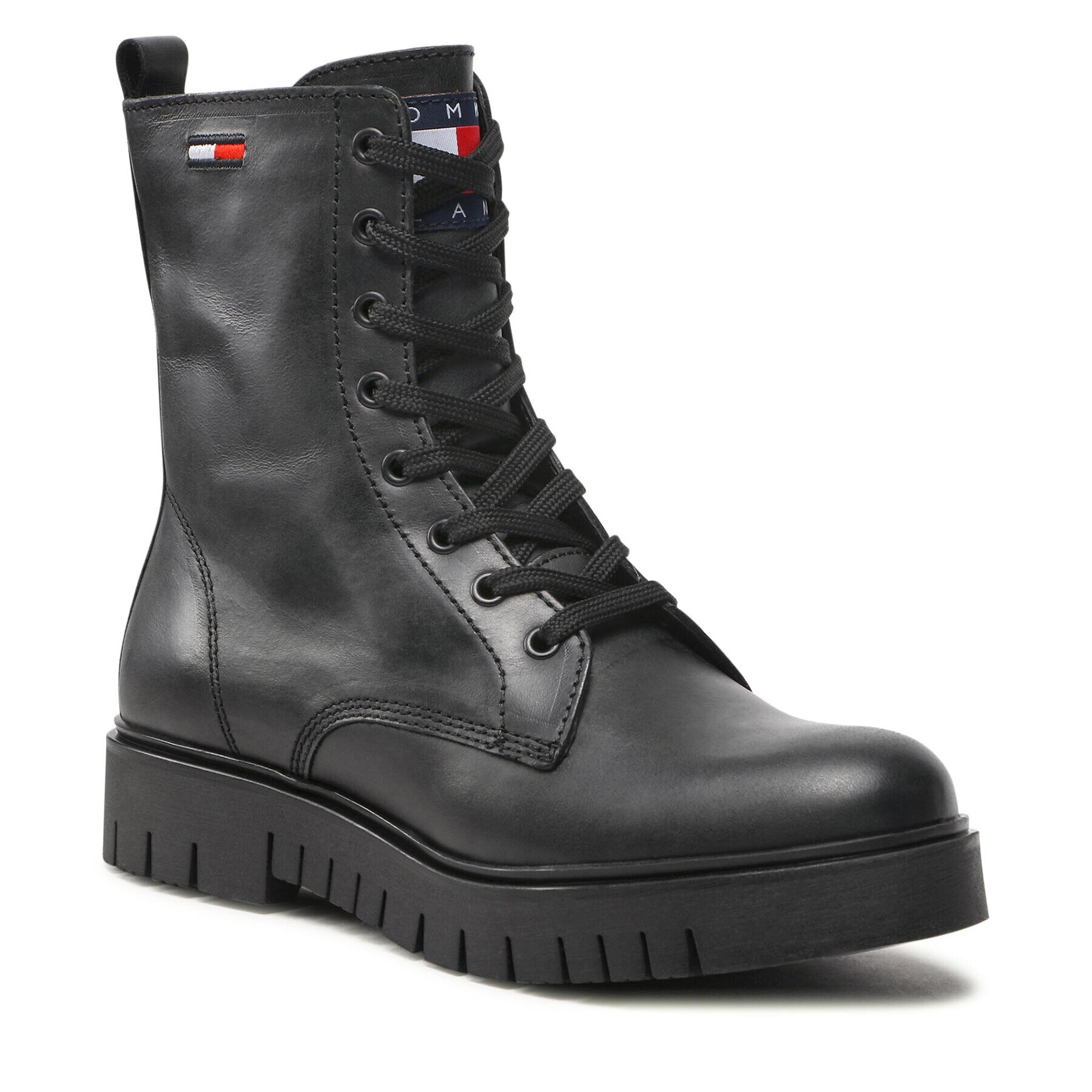 Tommy Jeans Turistická obuv Lace Up Wmns Boot EN0EN01992 Černá - Pepit.cz