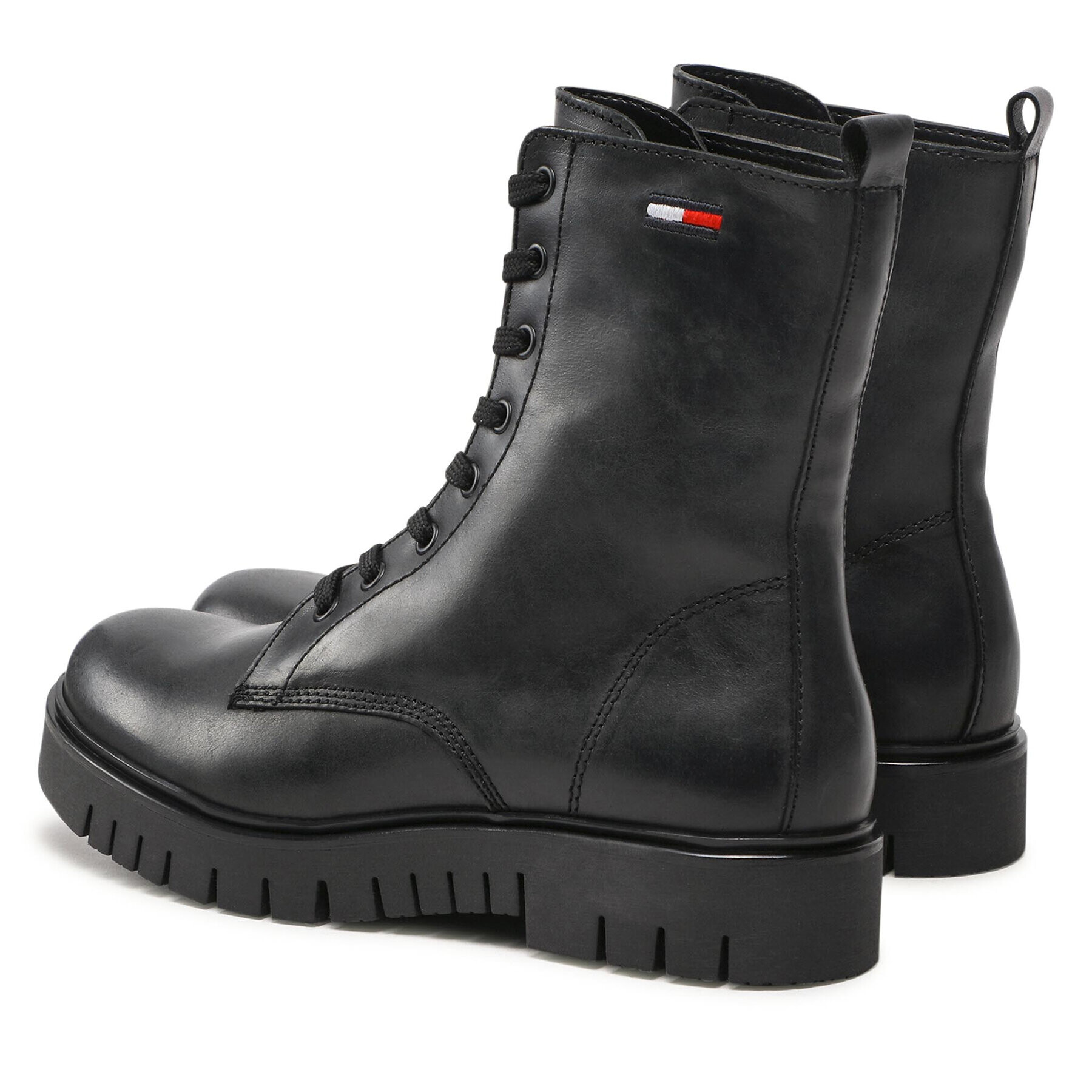 Tommy Jeans Turistická obuv Lace Up Wmns Boot EN0EN01992 Černá - Pepit.cz