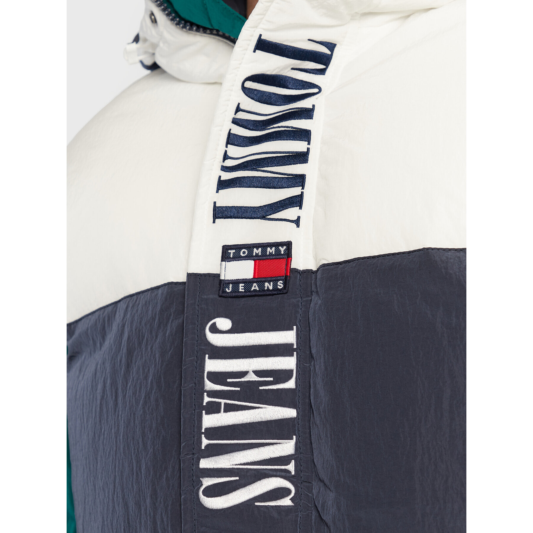 Tommy Jeans Vatovaná bunda Archive Colorblock DM0DM14457 Barevná Oversize - Pepit.cz