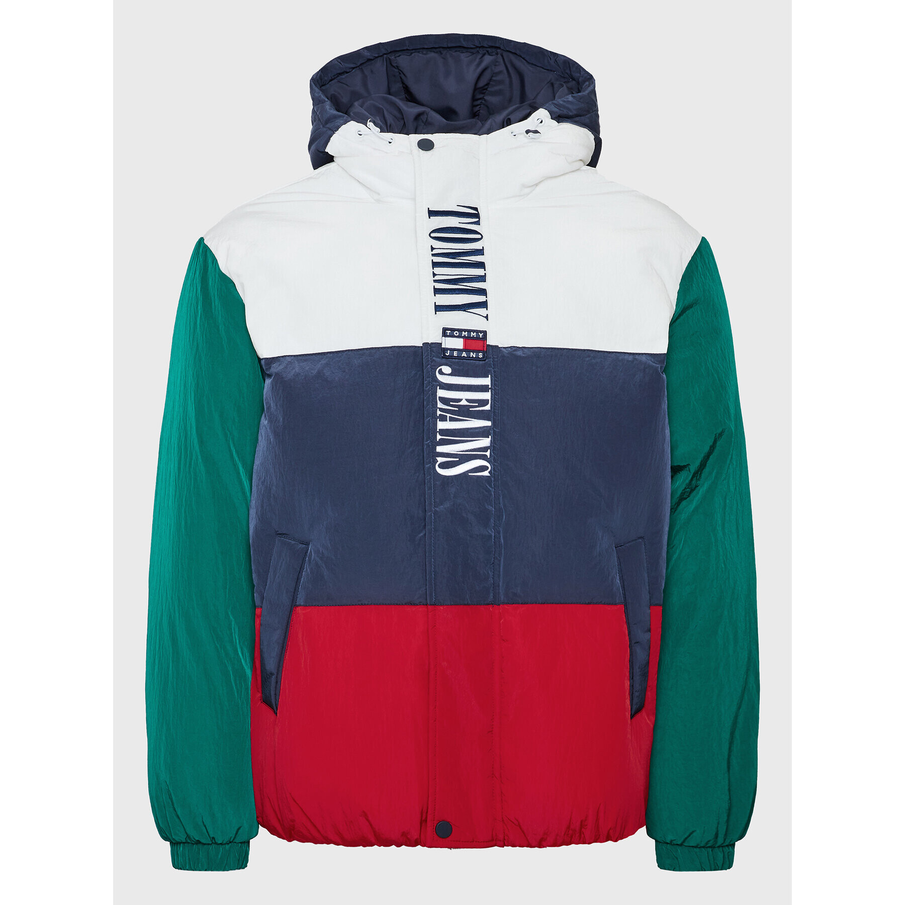 Tommy Jeans Vatovaná bunda Archive Colorblock DM0DM14457 Barevná Oversize - Pepit.cz