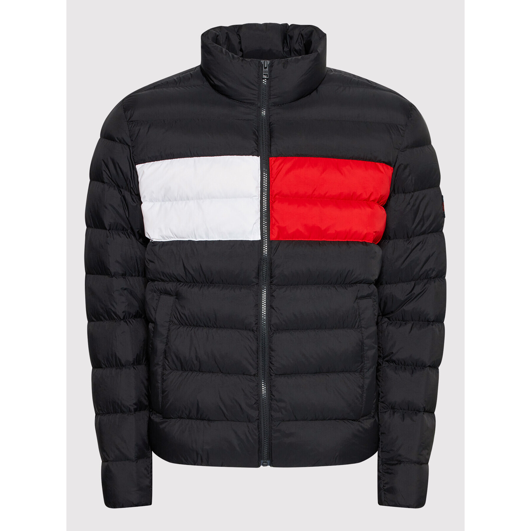 Tommy Jeans Vatovaná bunda Essential Flag DM0DM13270 Černá Regular Fit - Pepit.cz