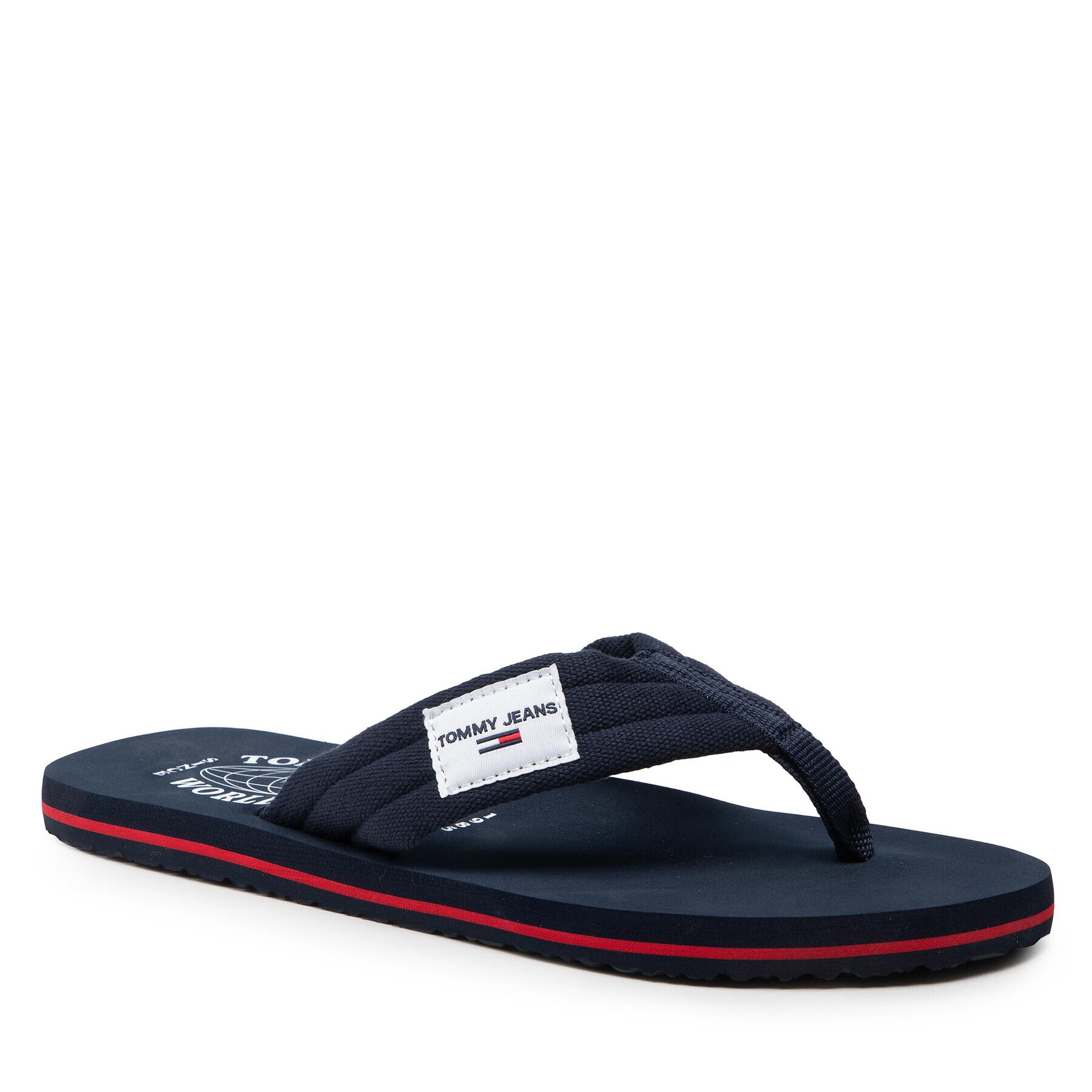 Tommy Jeans Žabky Beach Sandal EM0EM01002 Tmavomodrá - Pepit.cz